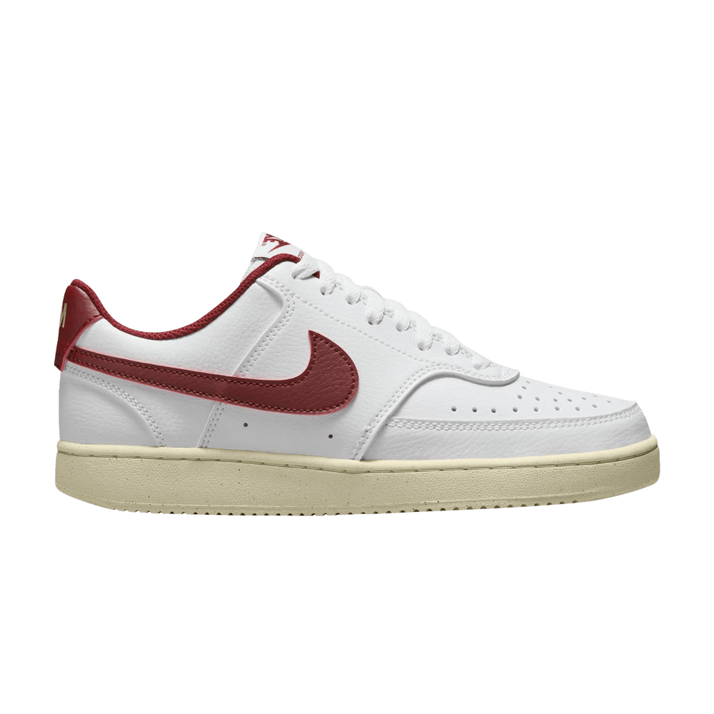 (Women) Nike Court Vision Low Next Nature White Team Red DH3158-106 Nicesnk