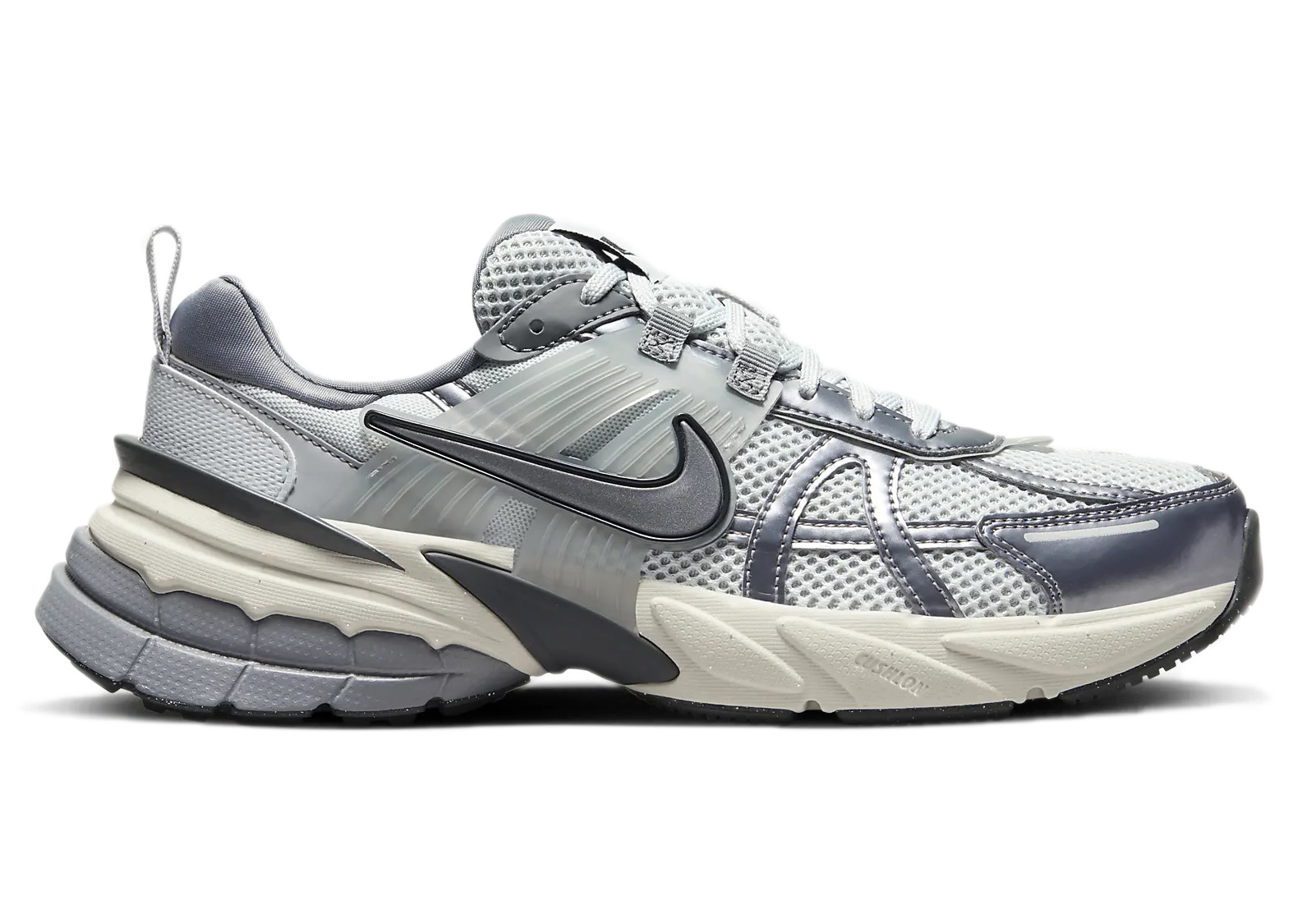 (Women) Nike V2K Run Pure Platinum Wolf Grey FD0736-003 Nicesnk