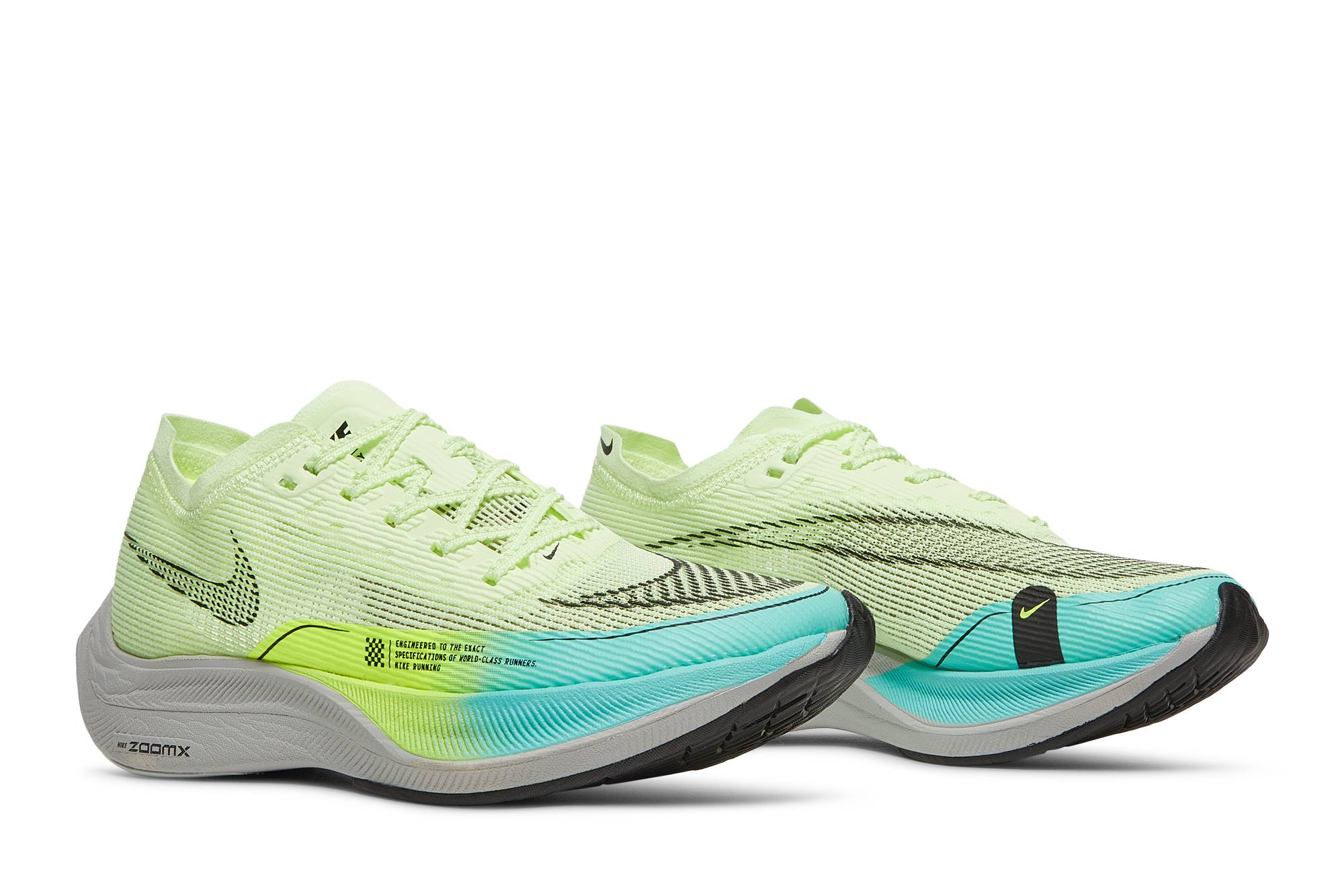 (Women) Nike ZoomX Vaporfly Next% 2 Barely Volt Turquoise CU4123-700 Nicesnk