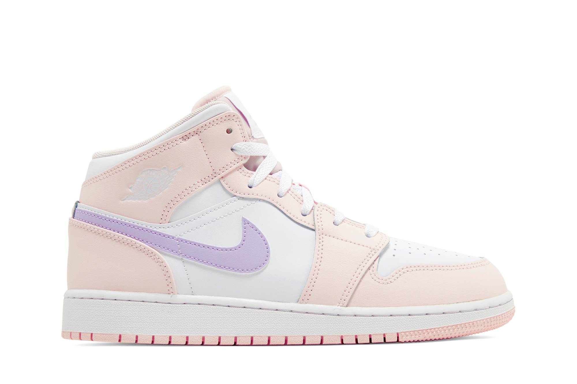 (Youth) Air Jordan 1 Mid Pink Wash FD8780-601 Nicesnk