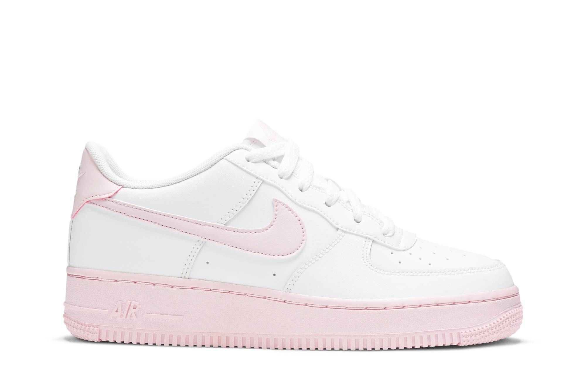 (Youth) Nike Air Force 1 White Pink Foam CV7663-100 Nicesnk