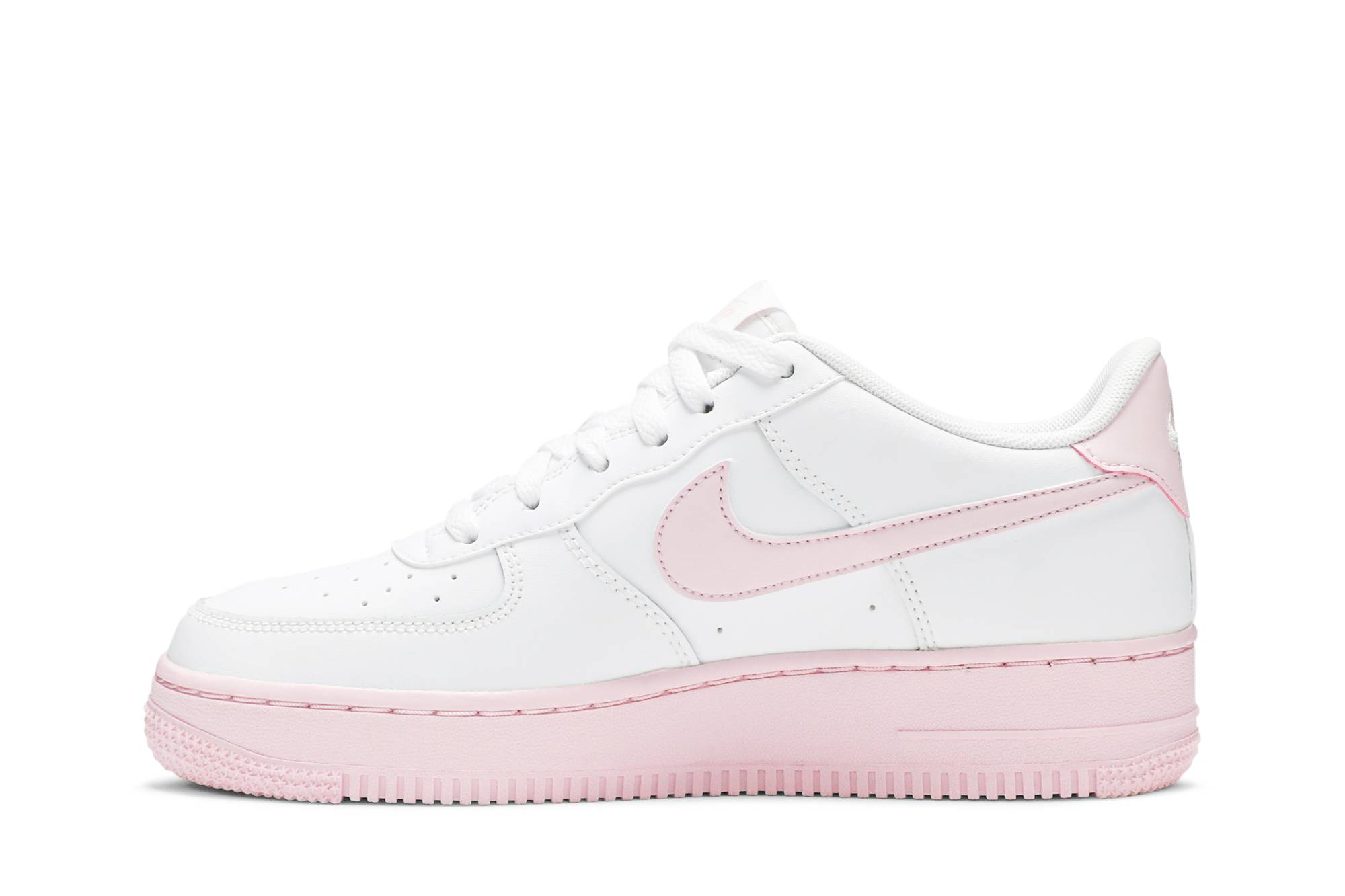 (Youth) Nike Air Force 1 White Pink Foam CV7663-100 Nicesnk