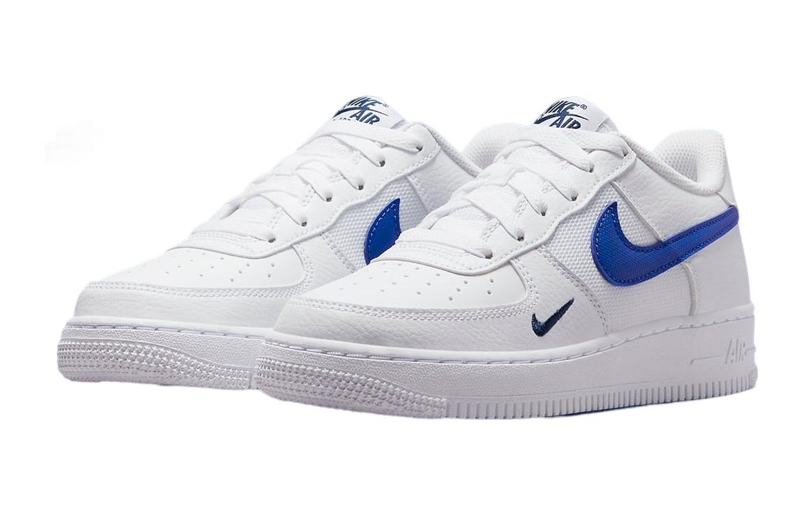 (Youth) Nike Air Force 1 Low White Royal Blue FN3875-100 Nicesnk