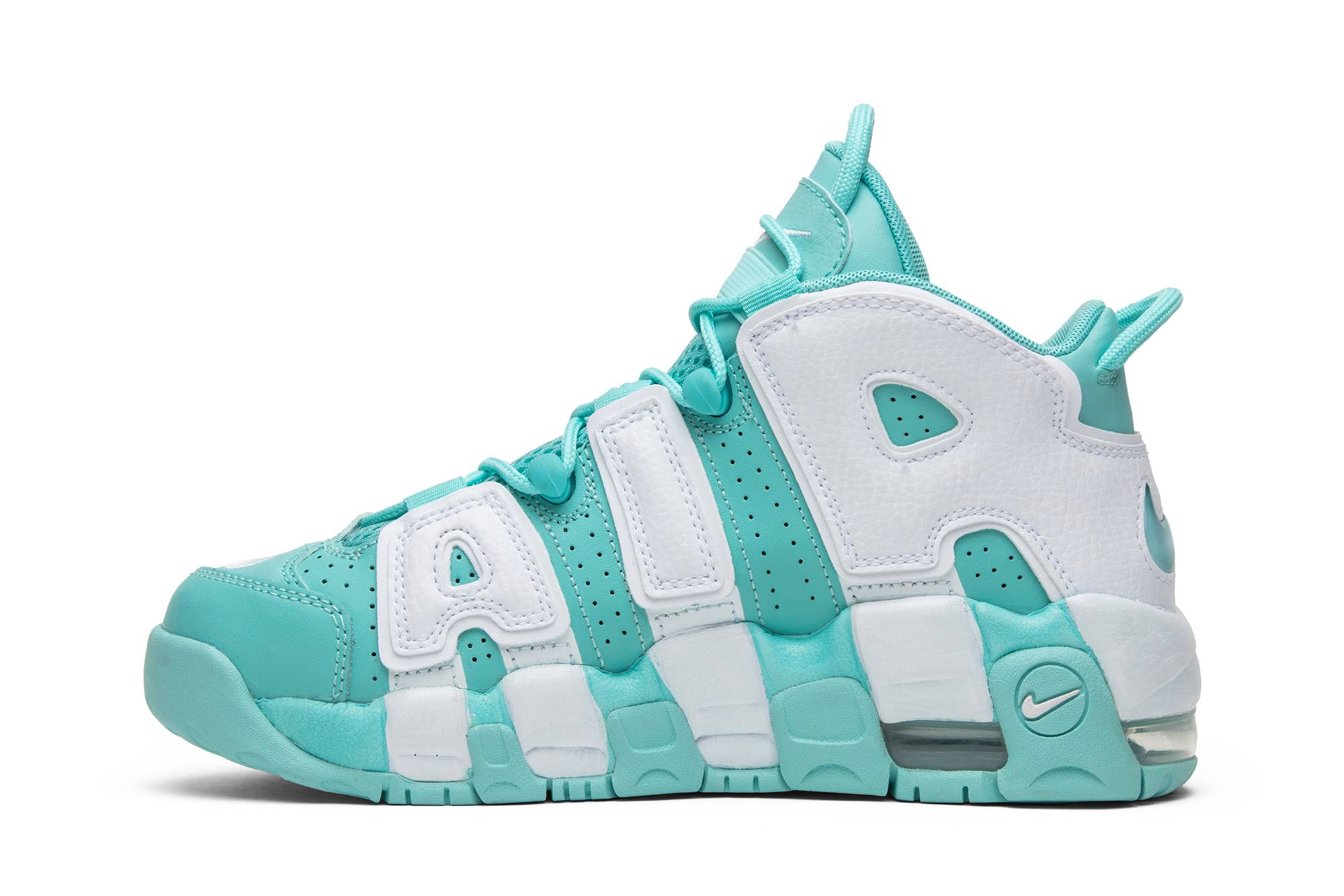 (Youth) Nike Air More Uptempo Island Green 415082-300 Nicesnk