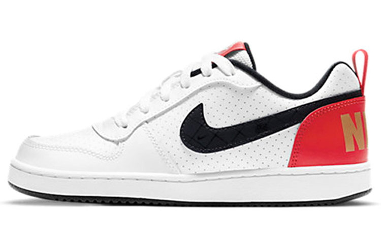 (Youth) Nike Court Borough Low ‘Black White Red’ DD8495-106