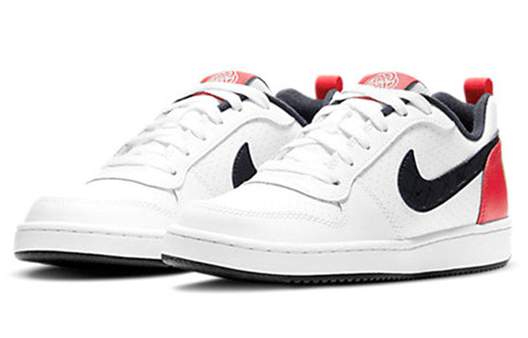(Youth) Nike Court Borough Low ‘Black White Red’ DD8495-106