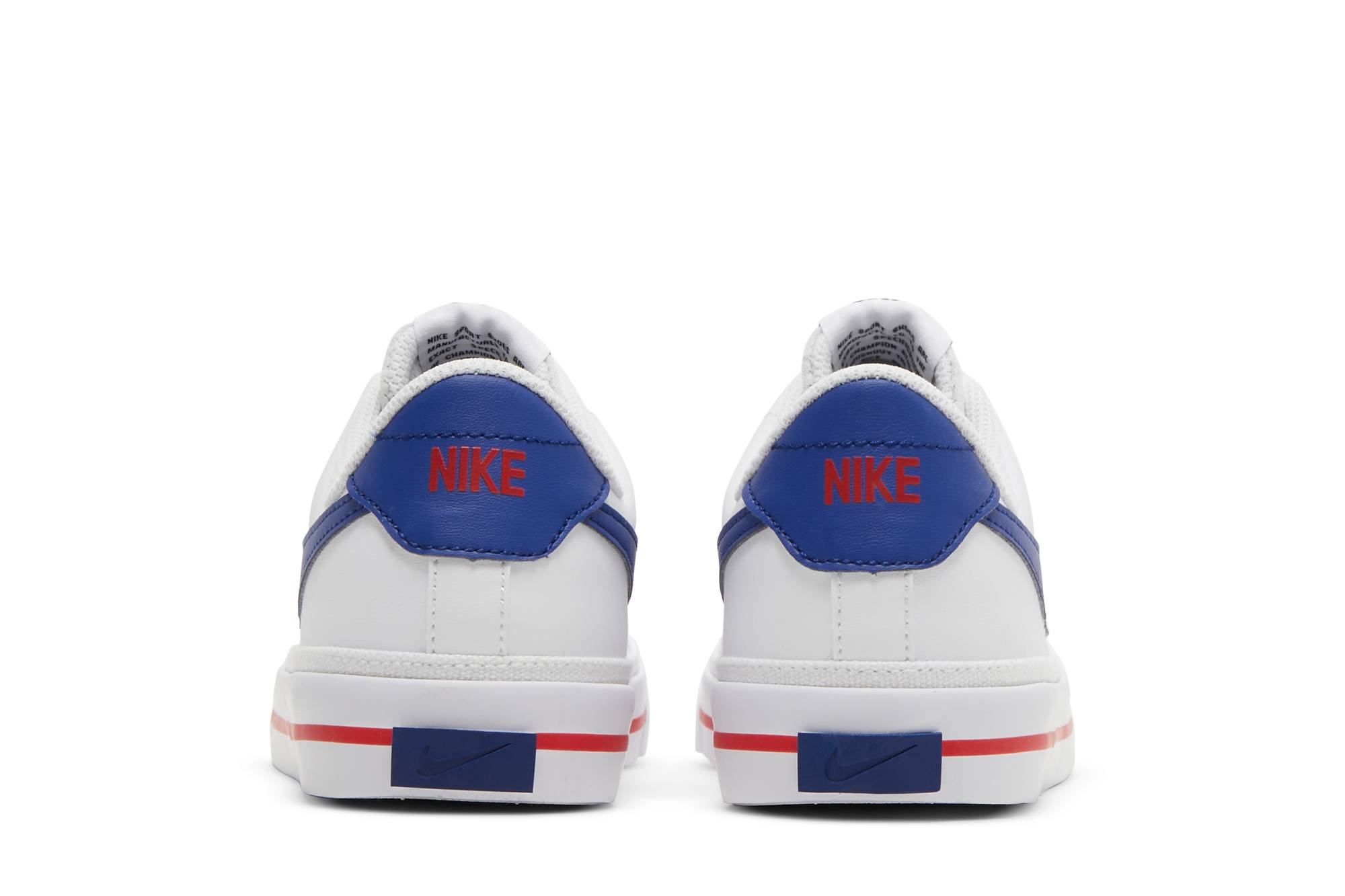 (Youth) Nike Court Legacy White Deep Royal Blue Red DA5380-107 Nicesnk