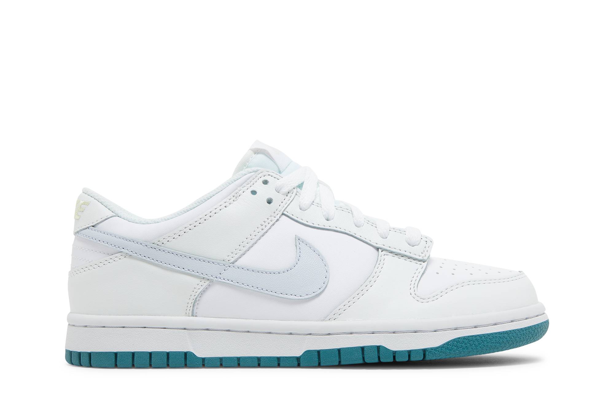 (Youth) Nike Dunk Low White Grey Teal FD9911-101 Nicesnk