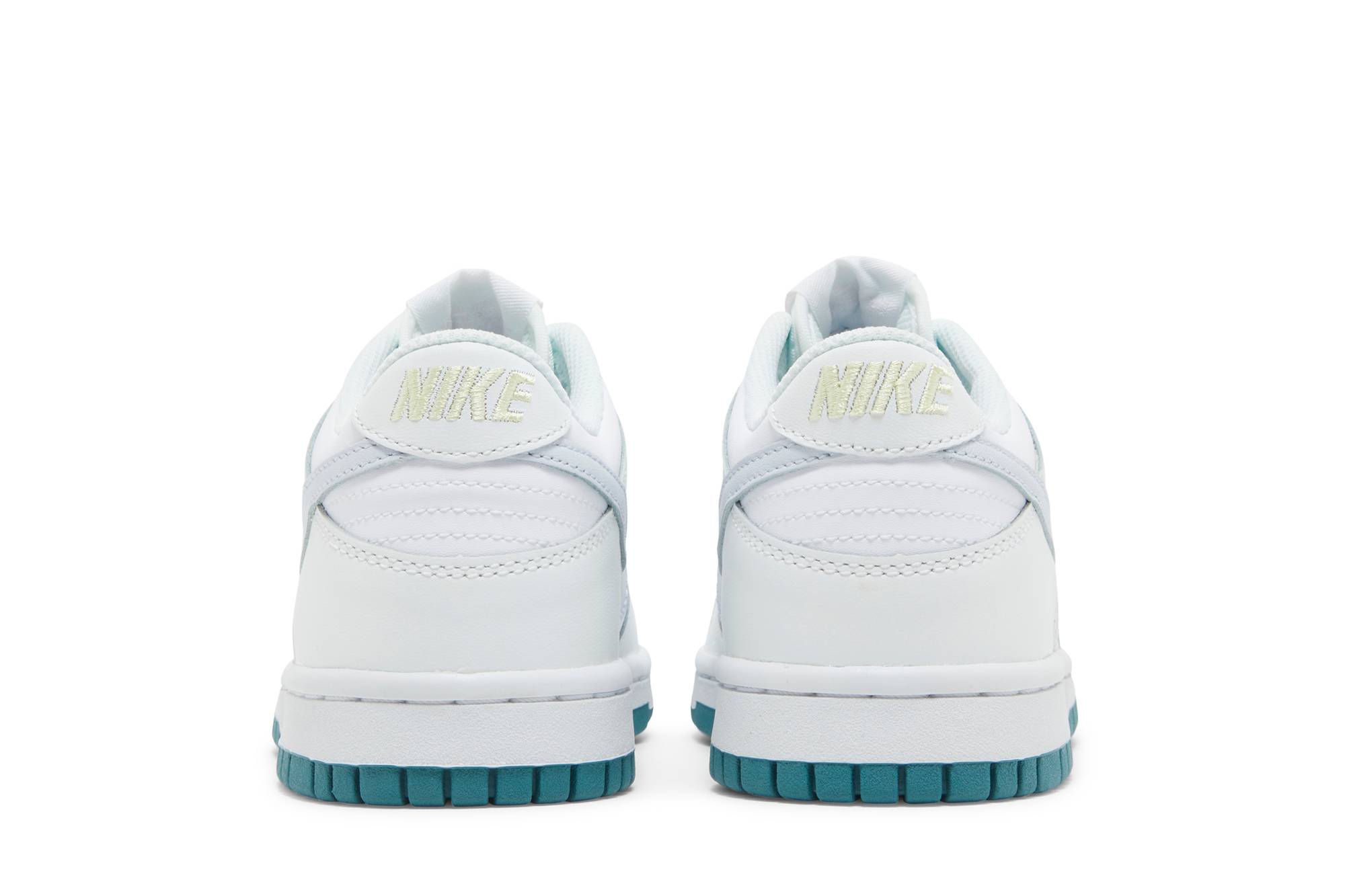 (Youth) Nike Dunk Low White Grey Teal FD9911-101 Nicesnk