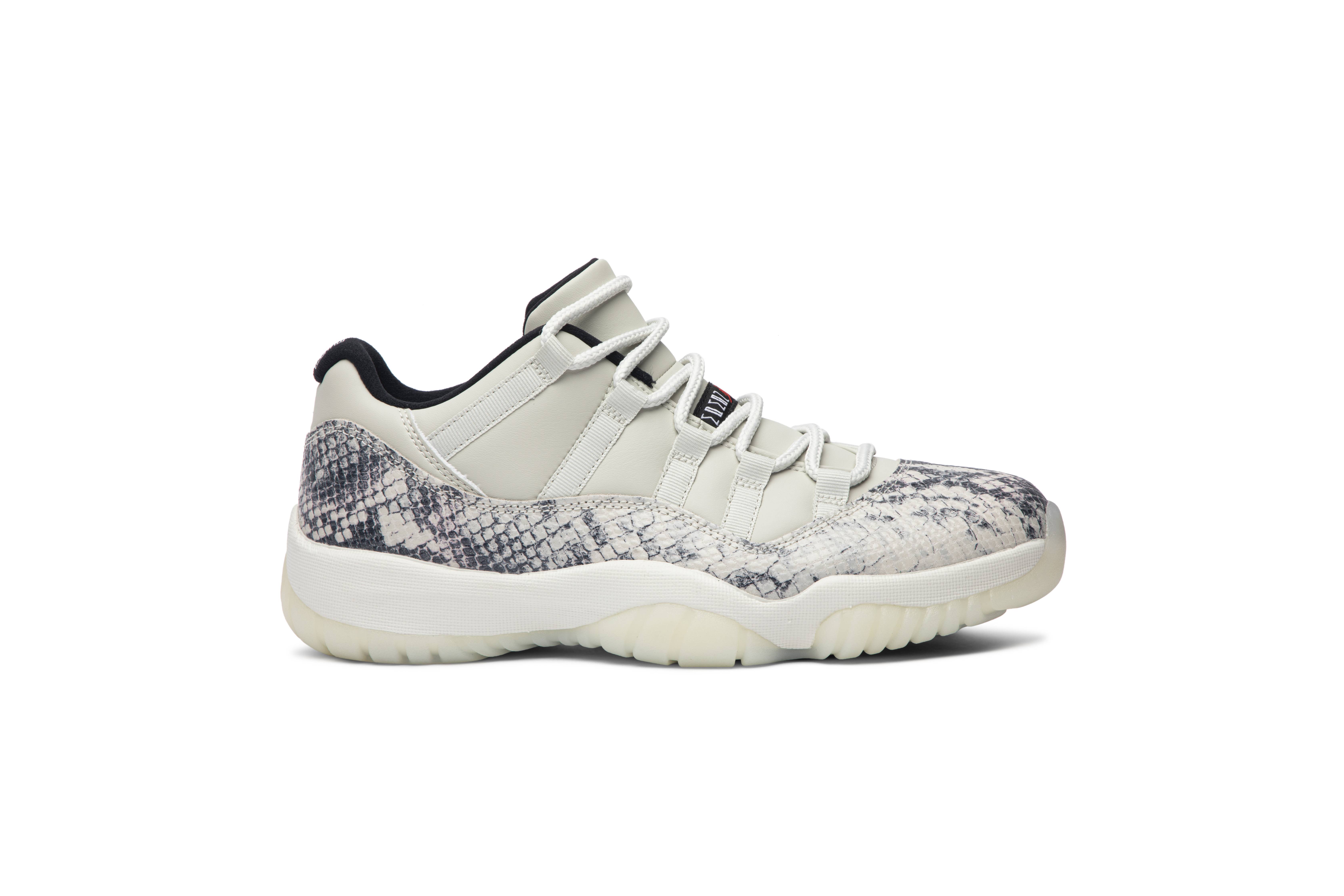 Air Jordan 11 Retro Low Light Bone Snakeskin CD6846-002 Nicesnk