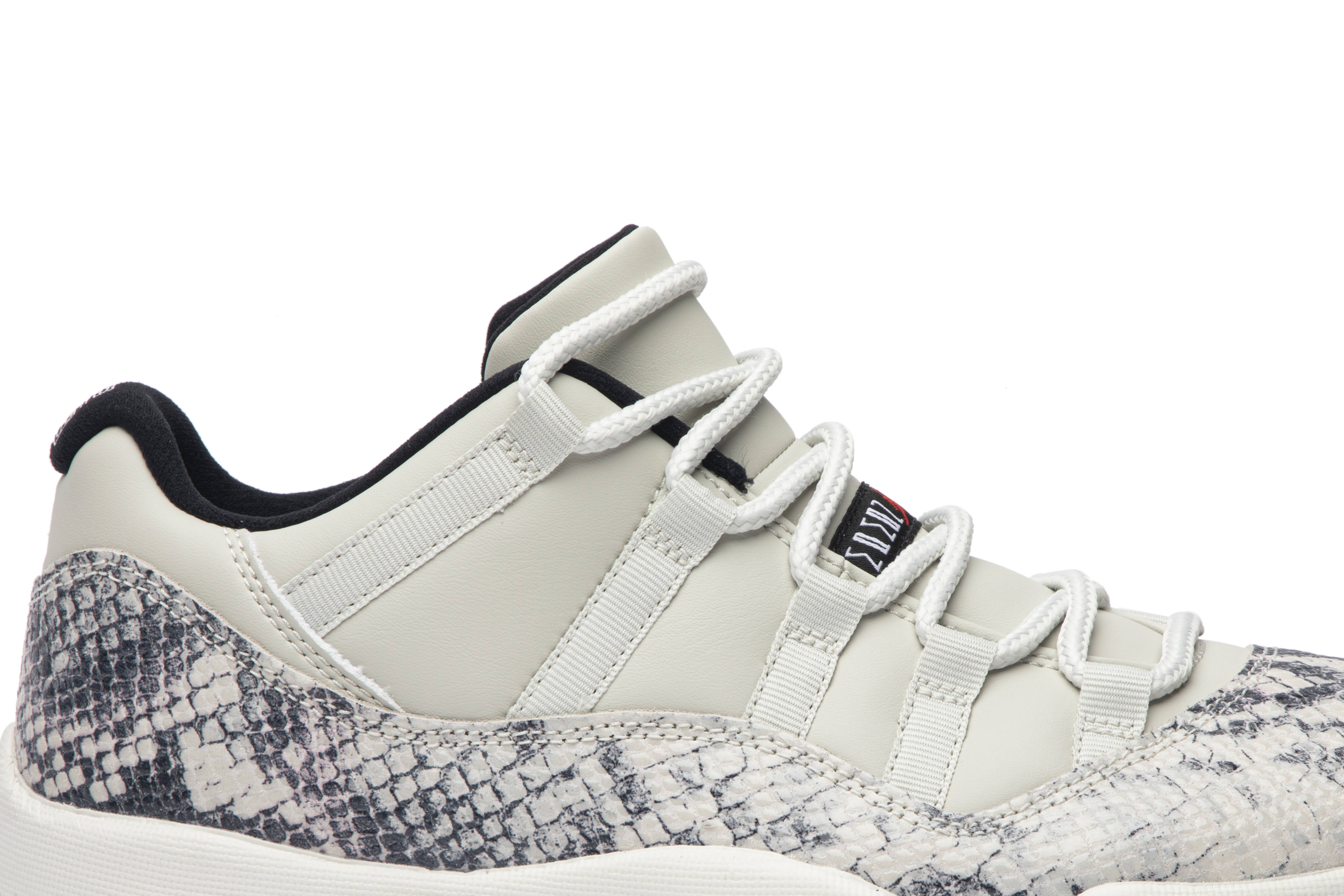 Air Jordan 11 Retro Low Light Bone Snakeskin CD6846-002 Nicesnk