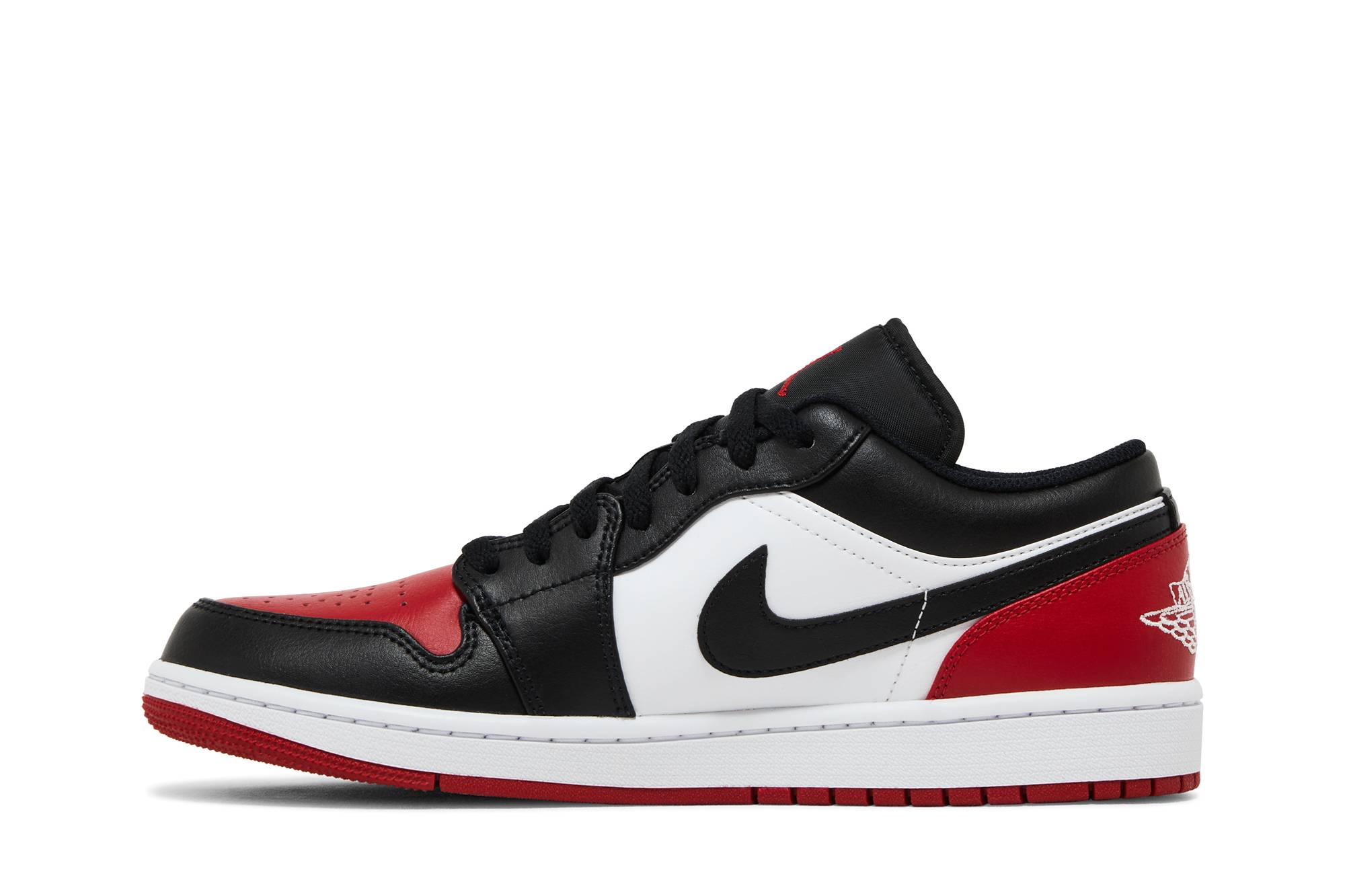 Air Jordan 1 Low Bred Toe 2.0 553558-161 Nicesnk