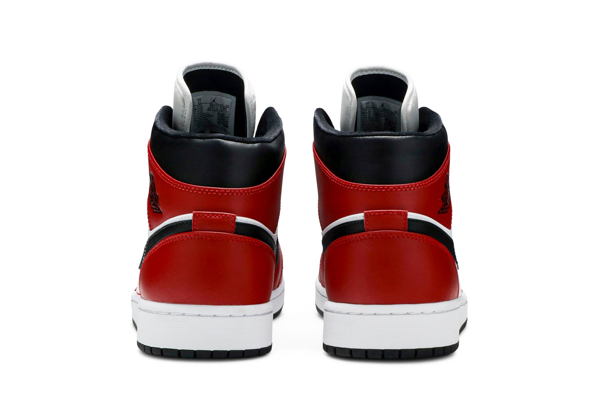 Air Jordan 1 Mid Chicago Black Toe 554724-069 Nicesnk