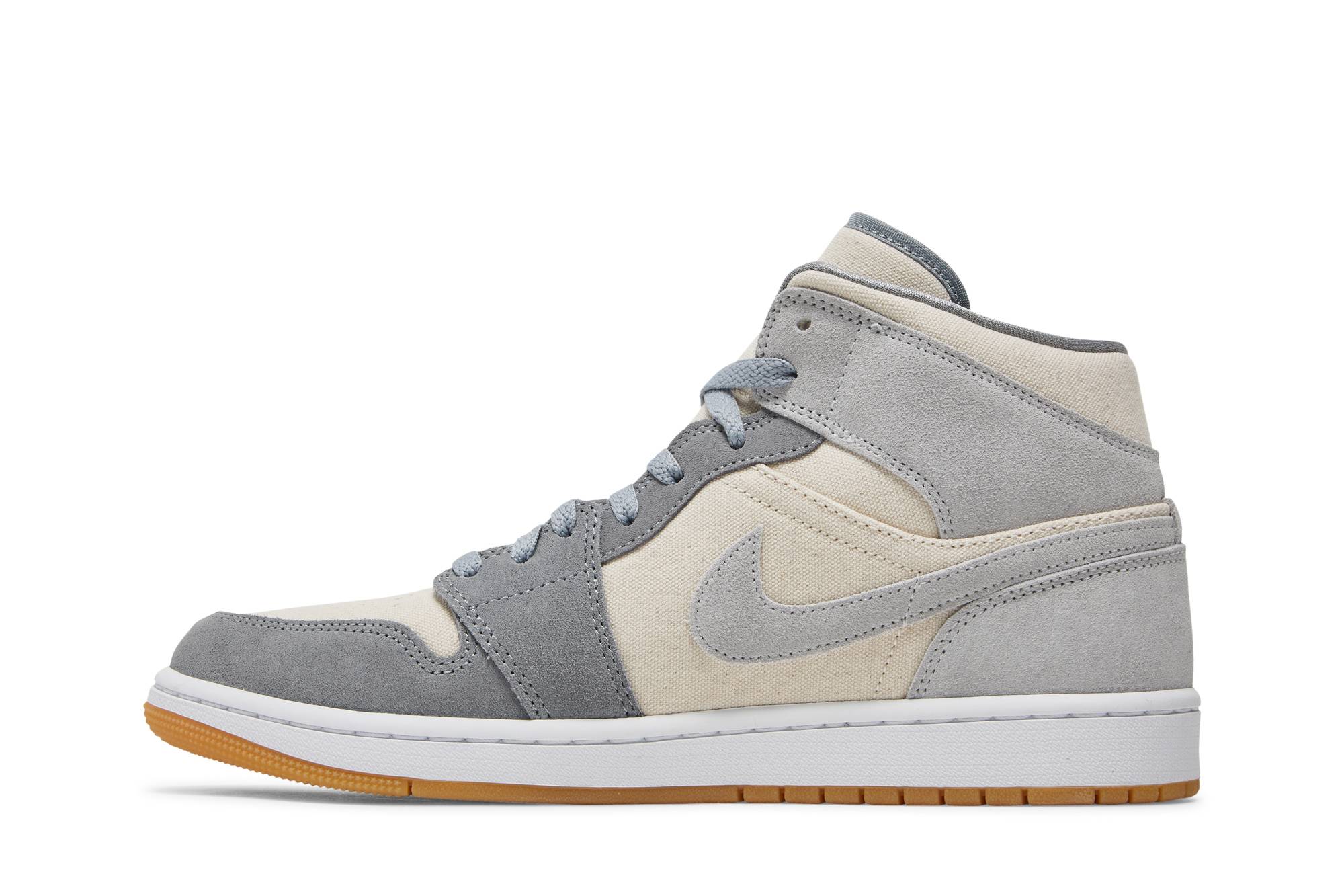 Air Jordan 1 Mid Coconut Milk Particle Grey DN4281-100 Nicesnk