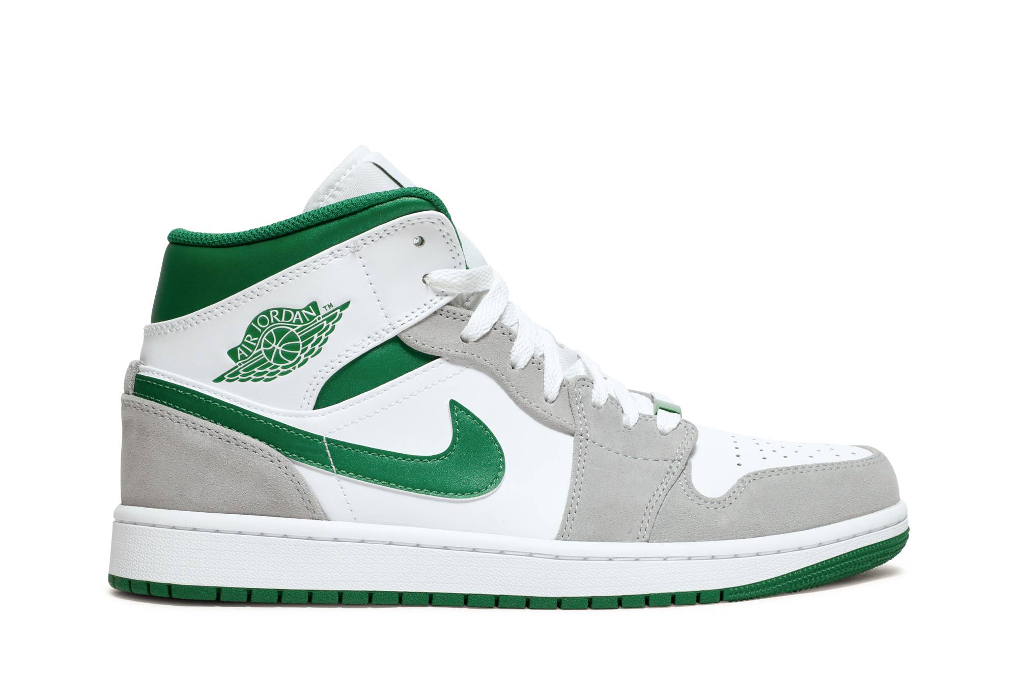 Air Jordan 1 Mid Grey Pine Green DC7294-103 Nicesnk