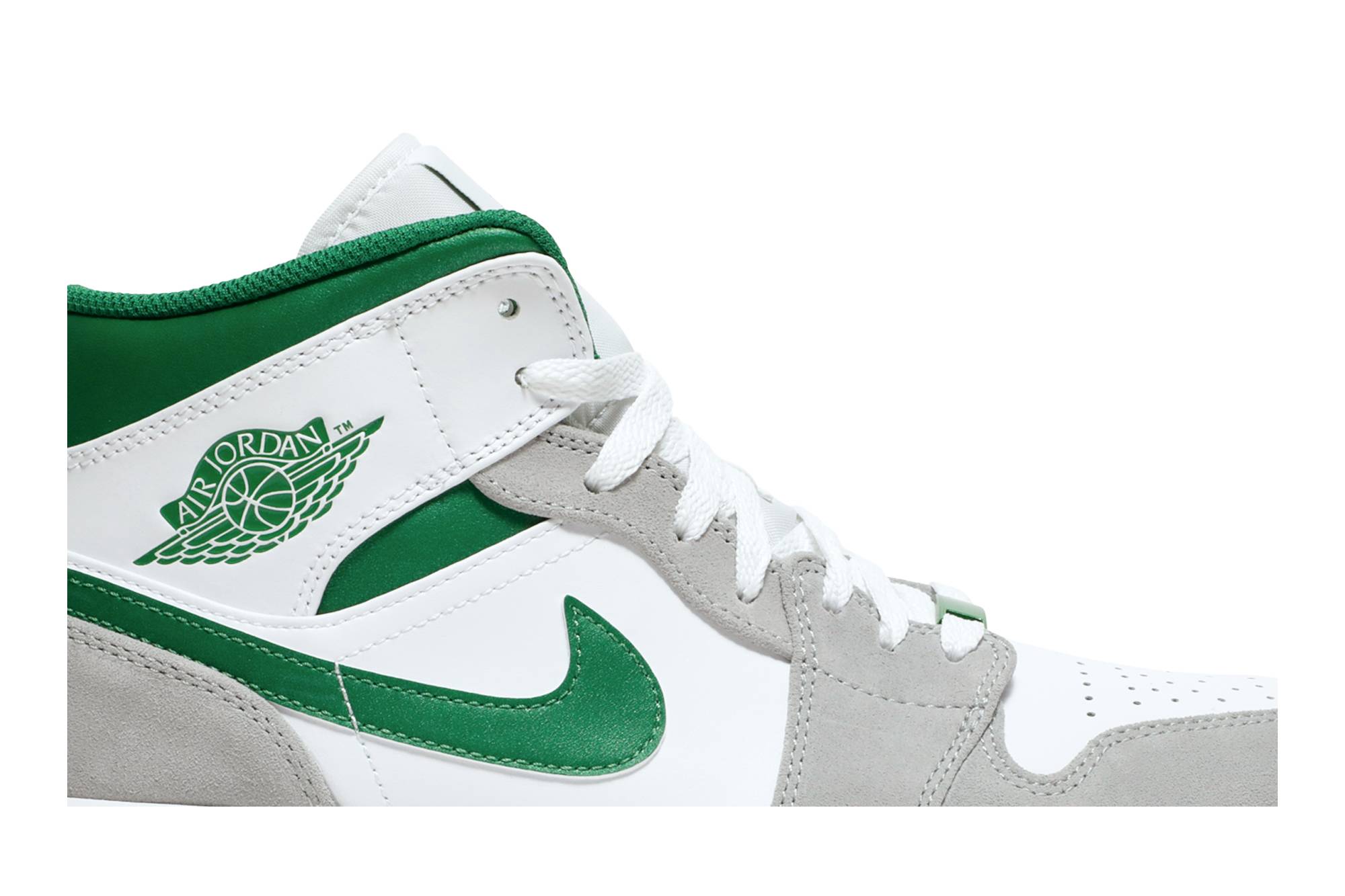 Air Jordan 1 Mid Grey Pine Green DC7294-103 Nicesnk