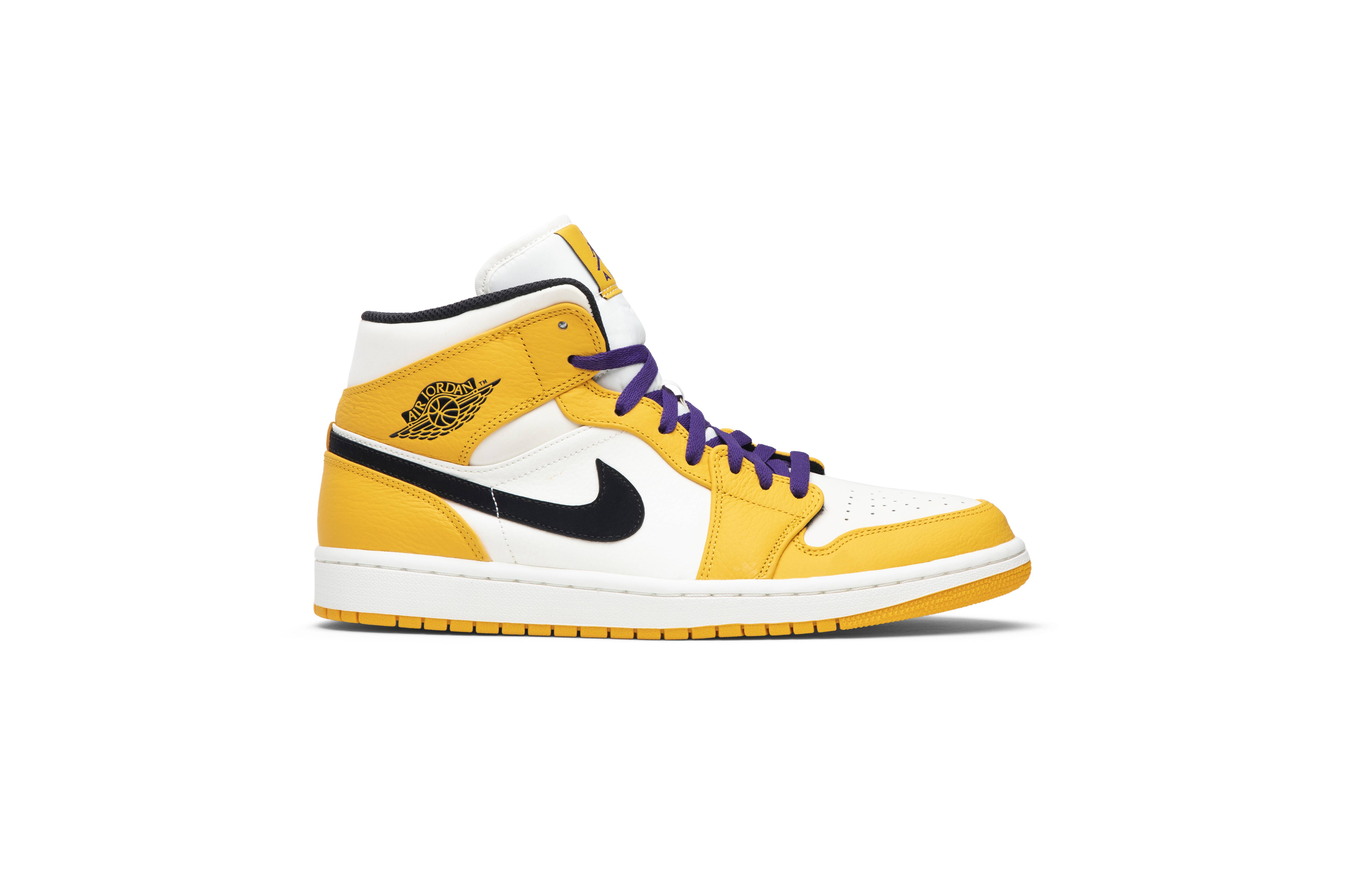 Air Jordan 1 Mid Lakers 852542-700 Nicesnk