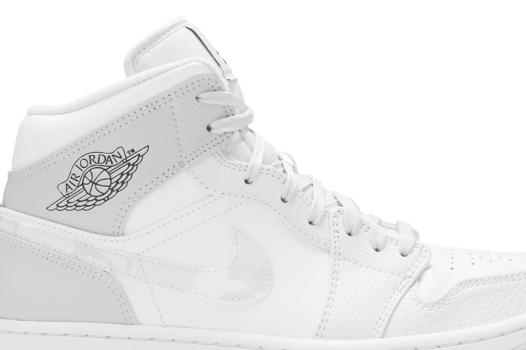 Air Jordan 1 Mid Swoosh Logo – Grey Camo DC9035-100 Nicesnk