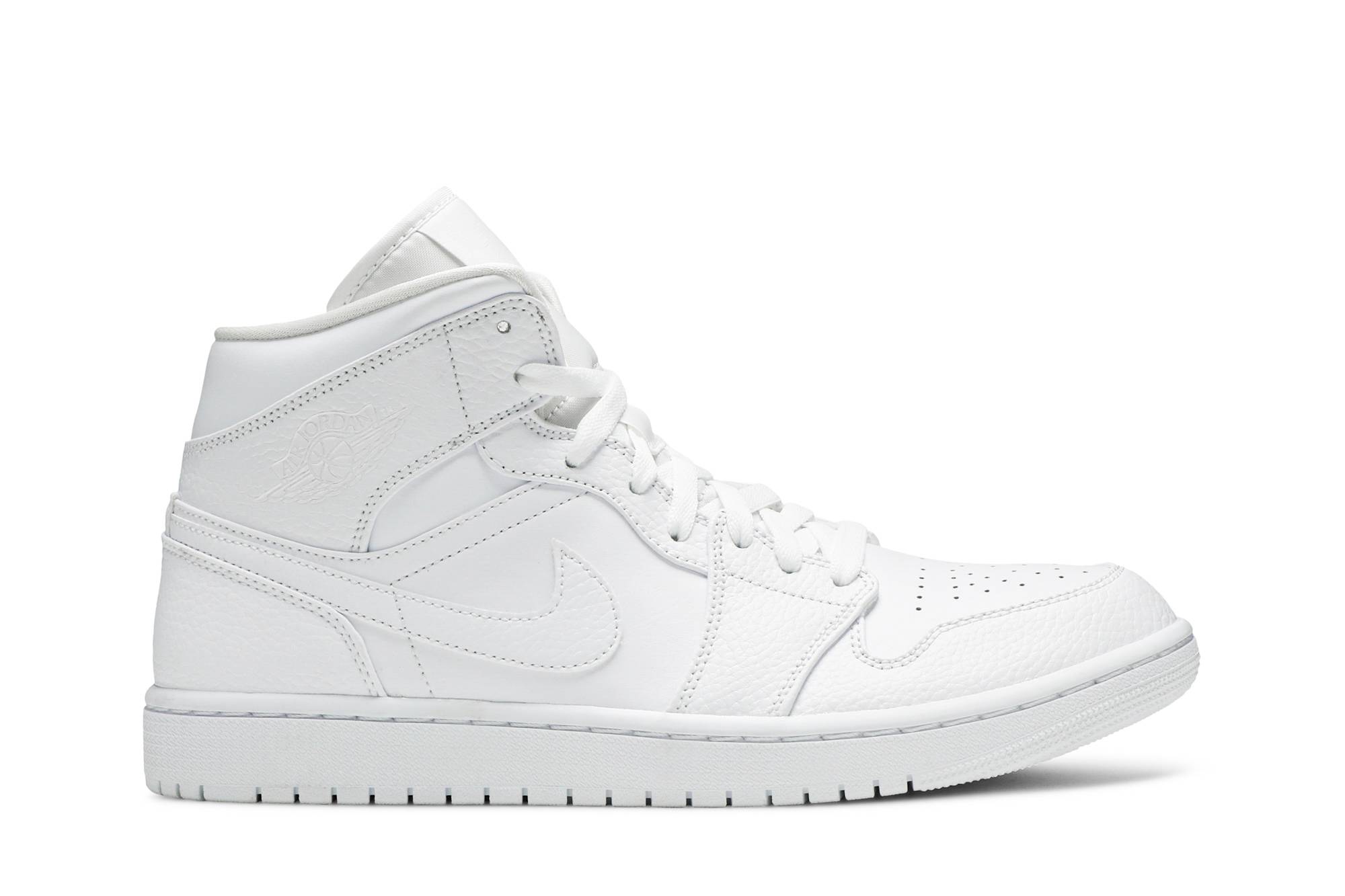 Air Jordan 1 Mid ‘Triple White’ 554724-130