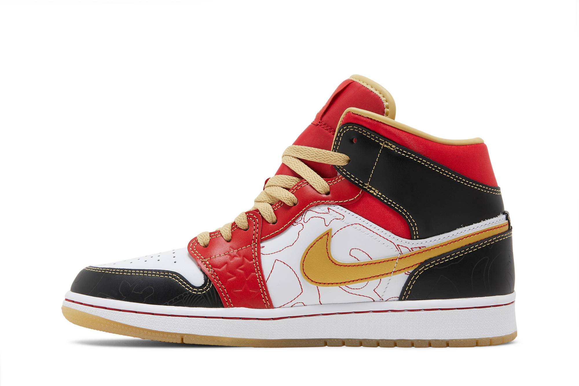 Air Jordan 1 Mid XQ ‘White Black Sport Red’ 2022 DV0576-176