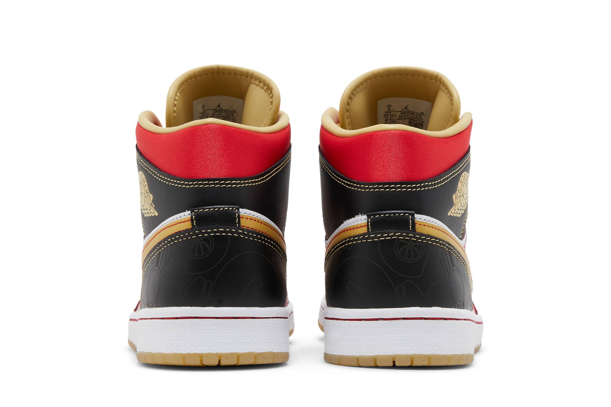 Air Jordan 1 Mid XQ ‘White Black Sport Red’ 2022 DV0576-176