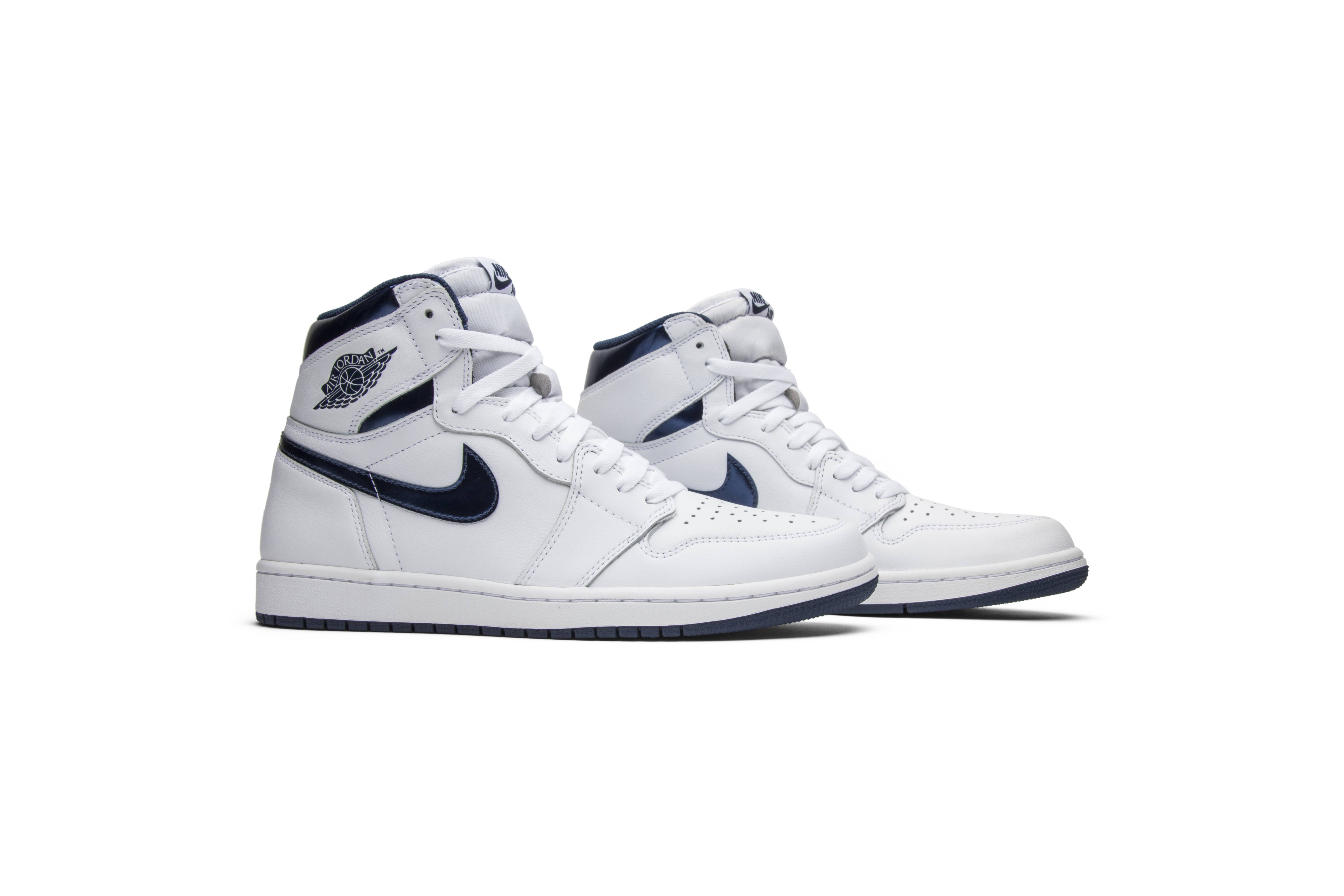 Air Jordan 1 Retro High OG Metallic Navy 2016 555088-106 Nicesnk