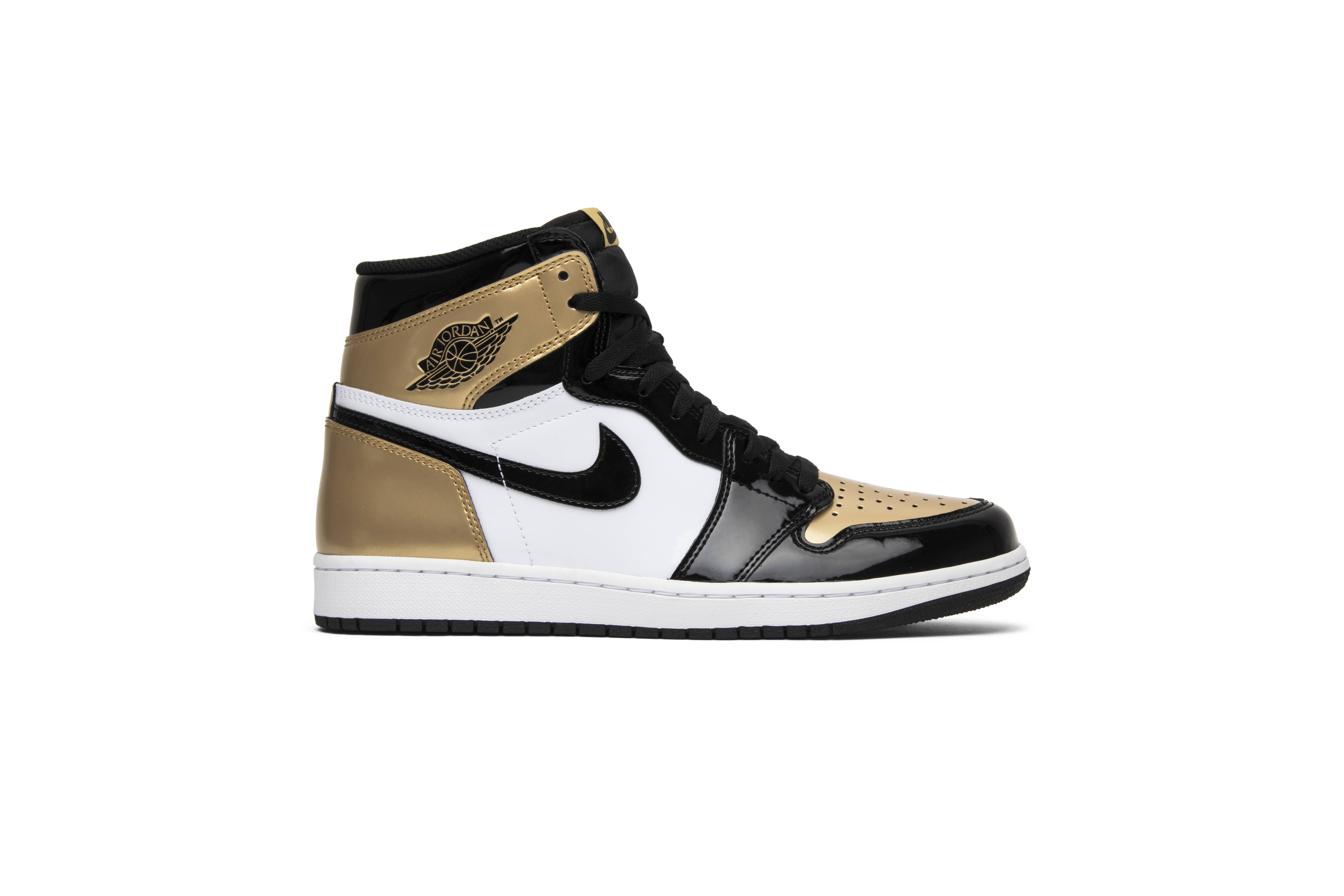 Air Jordan 1 Retro High OG NRG Gold Toe 861428-007 Nicesnk