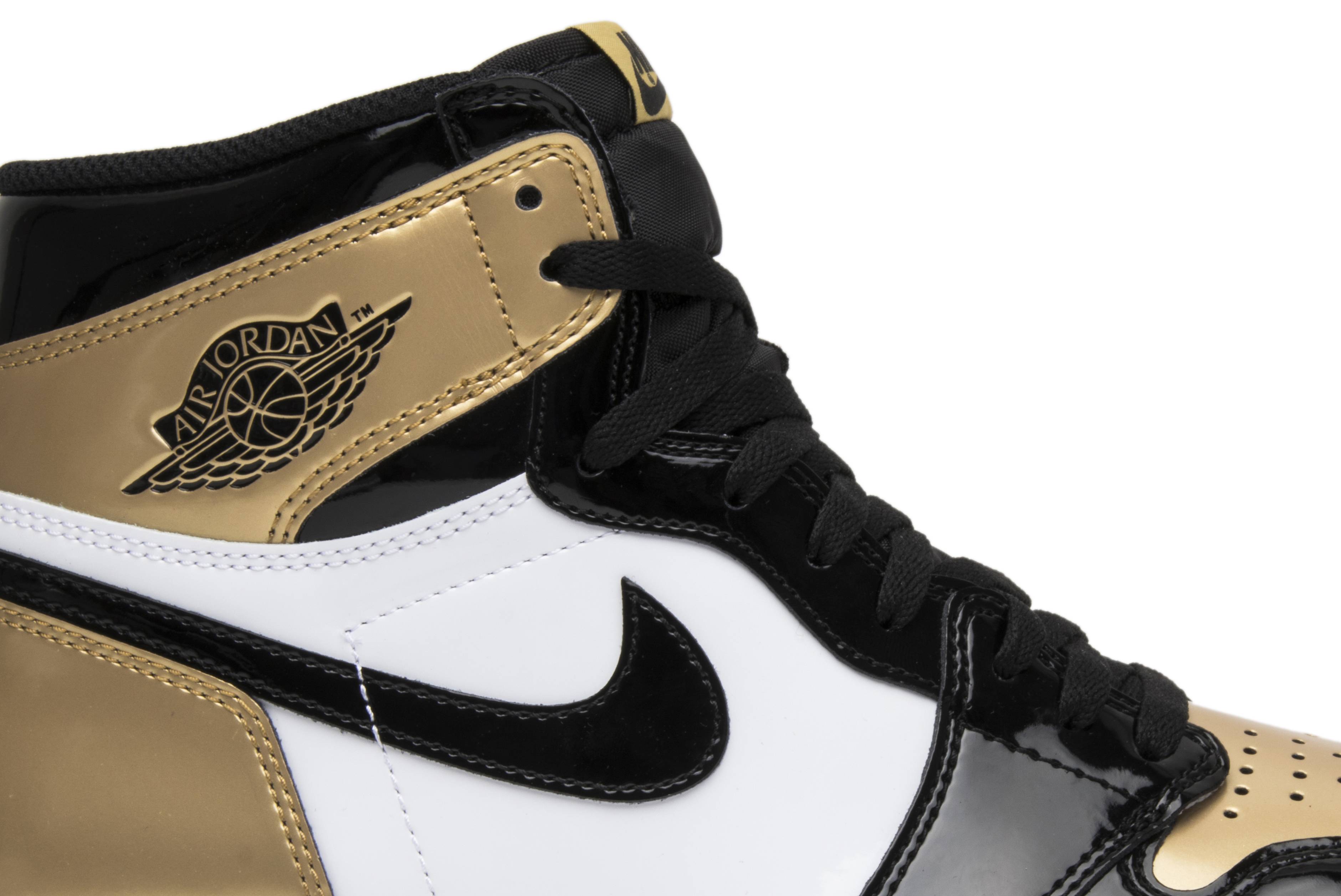 Air Jordan 1 Retro High OG NRG Gold Toe 861428-007 Nicesnk