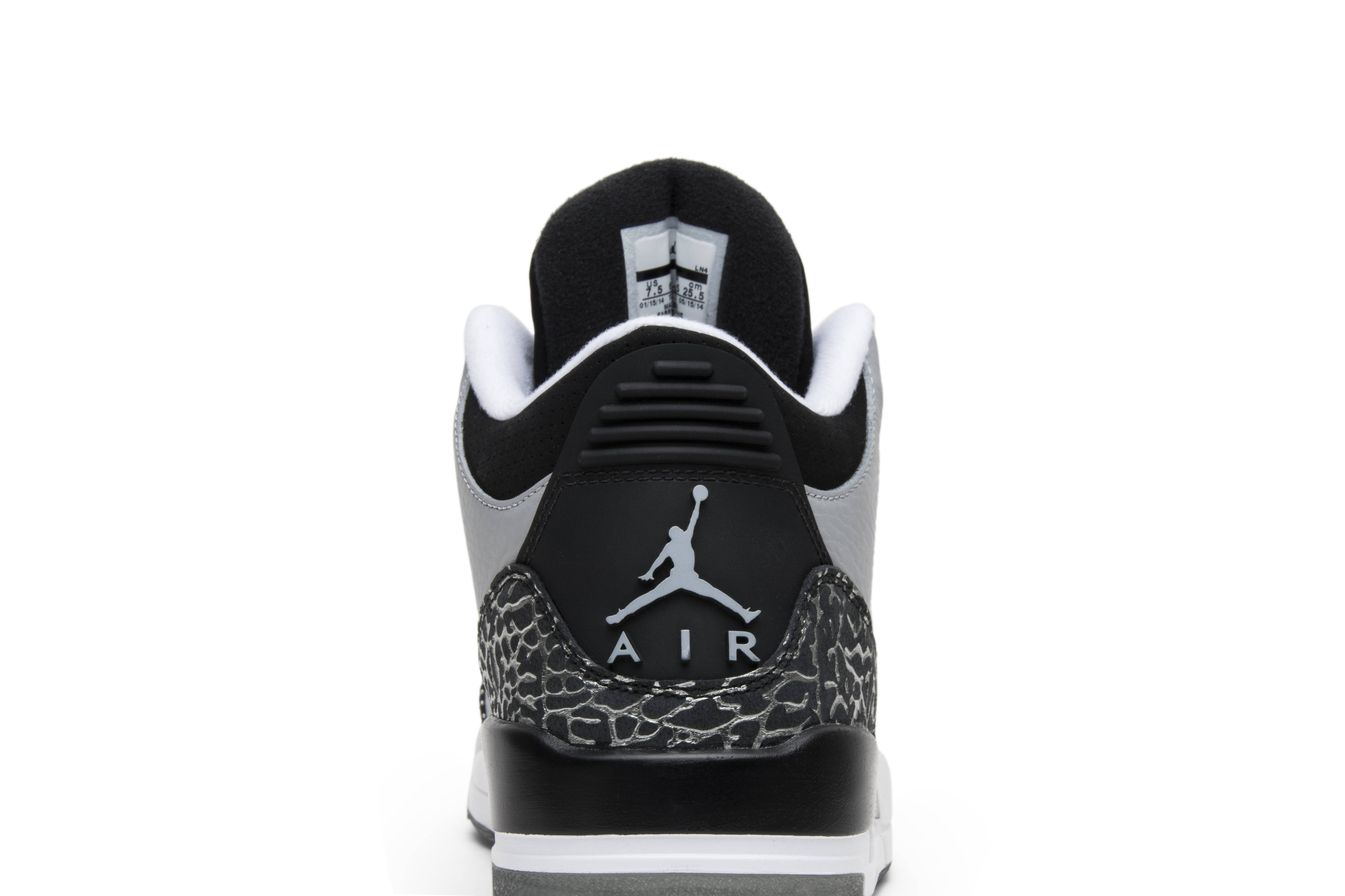 Air Jordan 3 Retro Wolf Grey 136064-004 Nicesnk