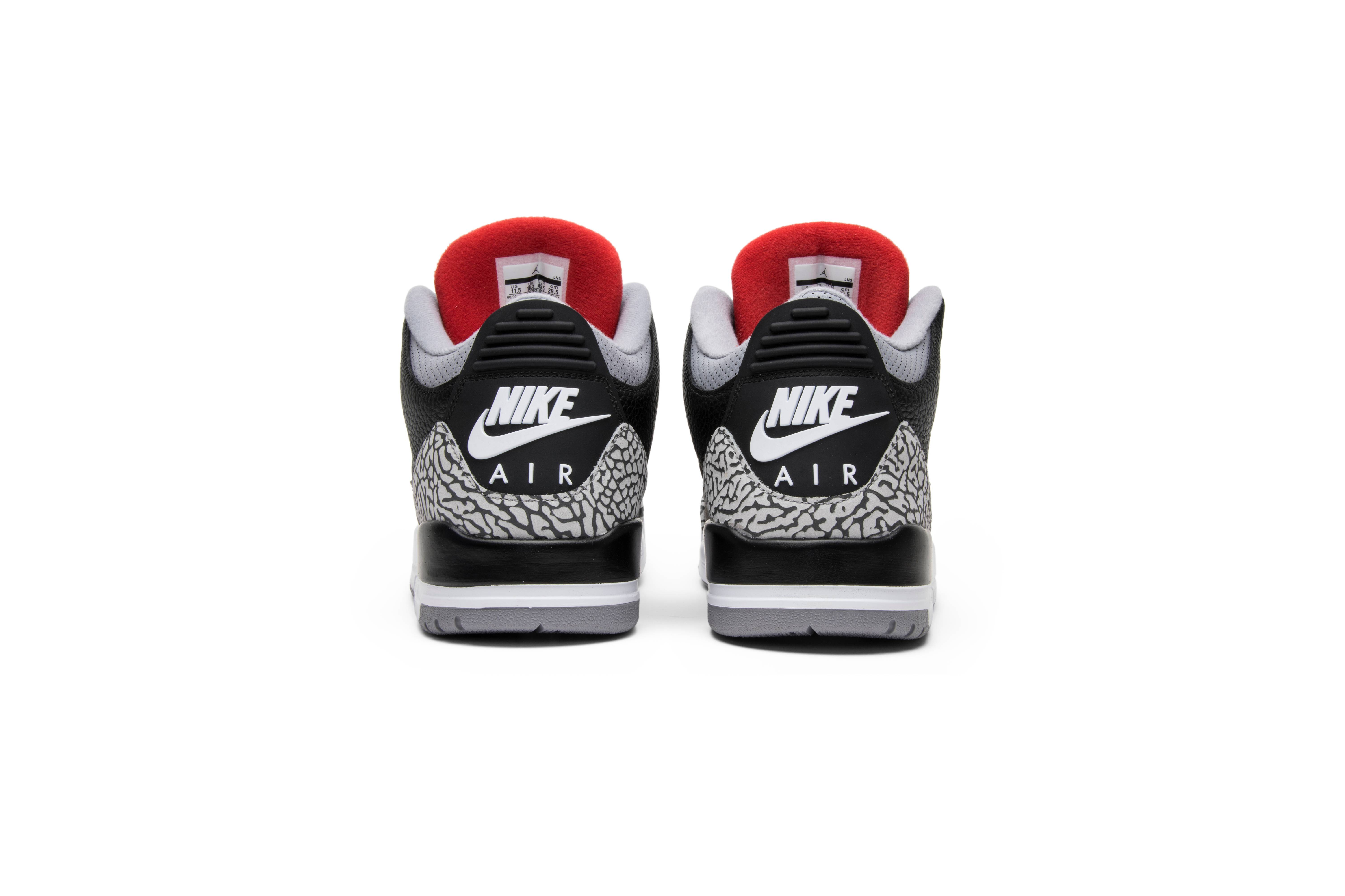 Air Jordan 3 Retro OG Black Cement 2018  854262-001 Nicesnk