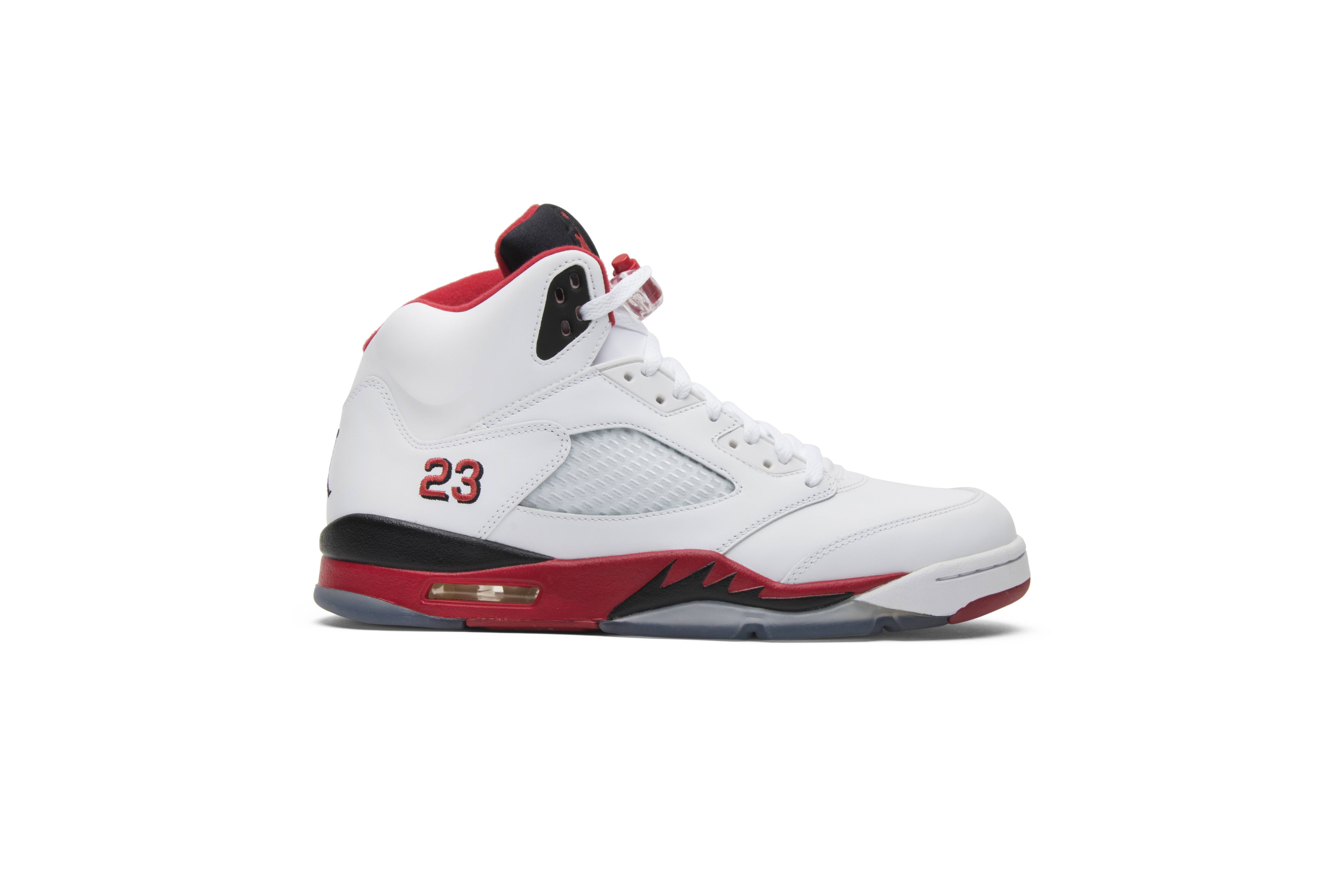 Air Jordan 5 Retro Black Tongue Fire Red 2013 136027-120 Nicesnk