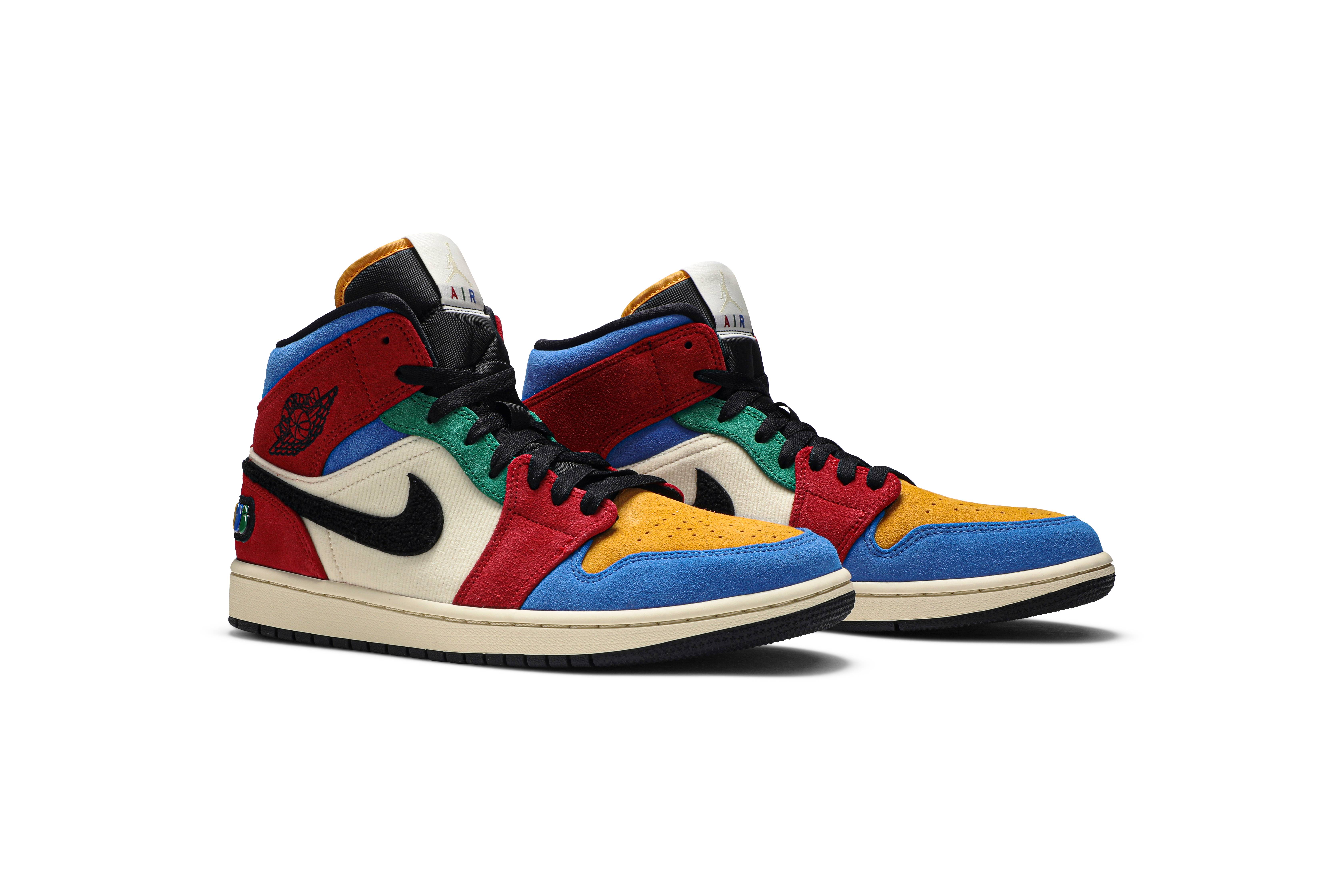 Blue The Great x Air Jordan 1 Mid Fearless  CU2805-100 Nicesnk