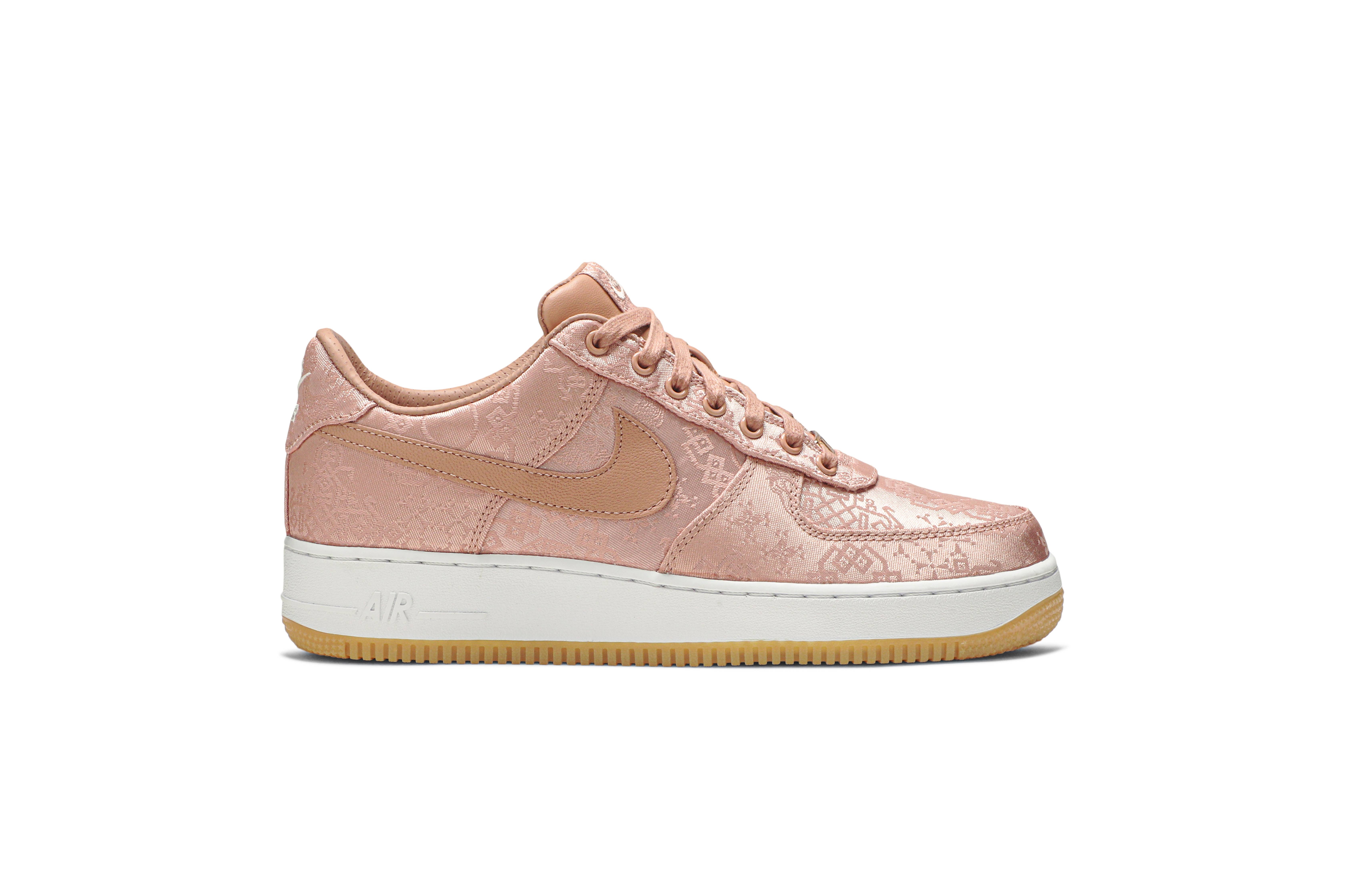 CLOT x Nike Air Force 1 Low Premium Rose Gold Silk CJ5290-600 Nicesnk