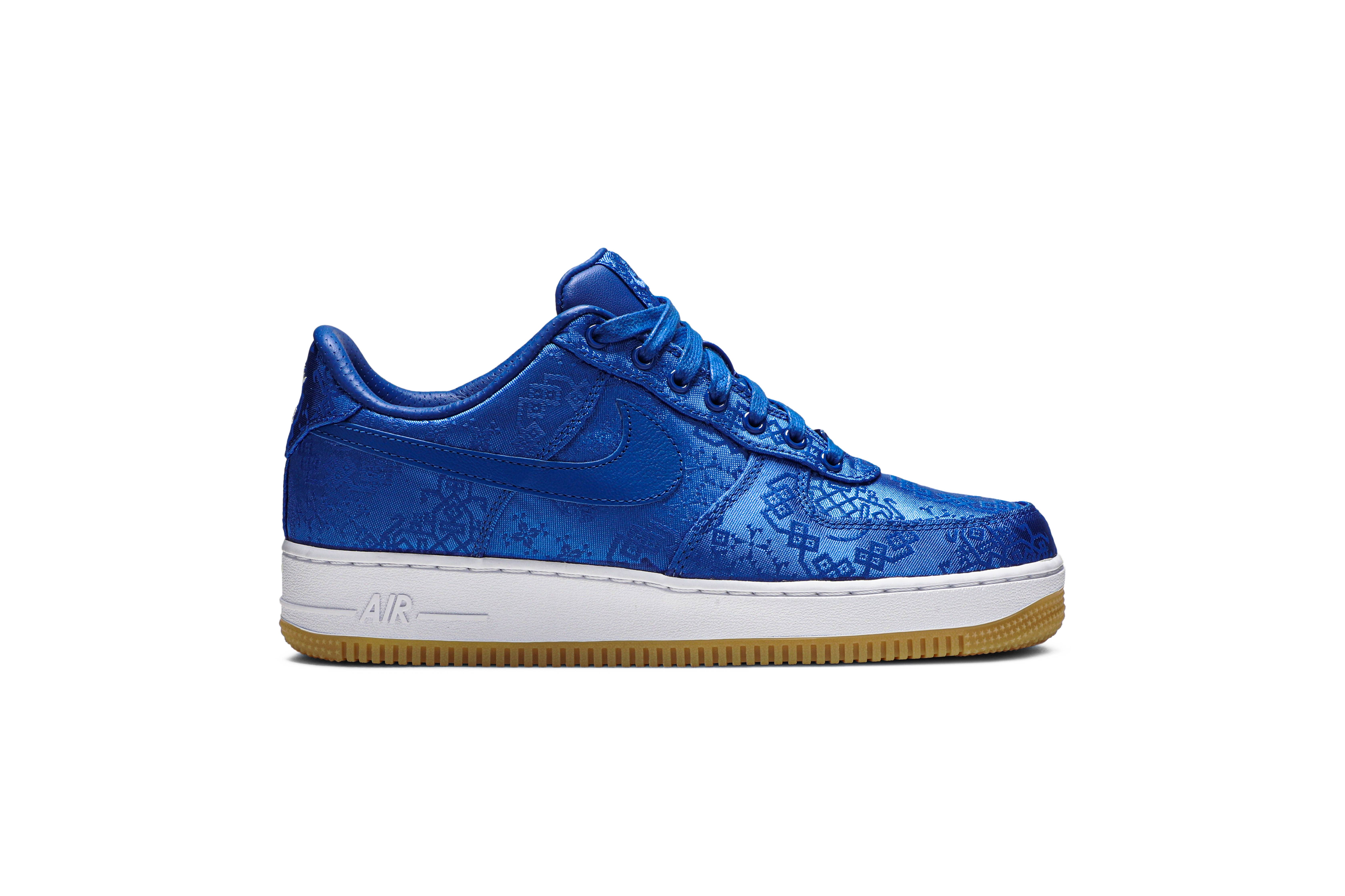 CLOT x Nike Air Force 1 PRM ‘Royal Silk’ [also worn by Edison Chen] CJ5290-400