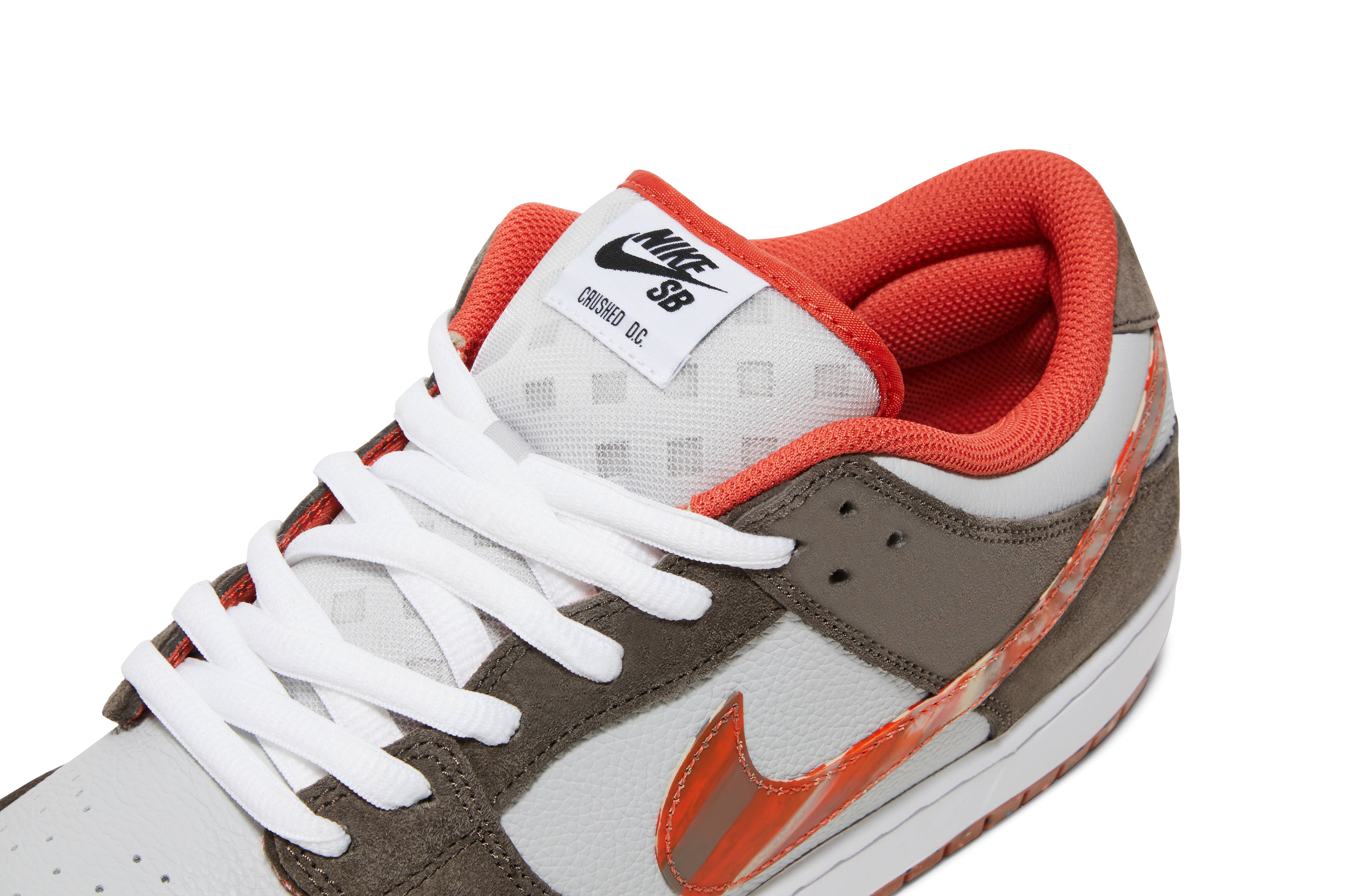 Crushed Skate Shop x Nike SB Dunk Low QS Olive Grey/Mantra Orange DH7782-001 Nicesnk