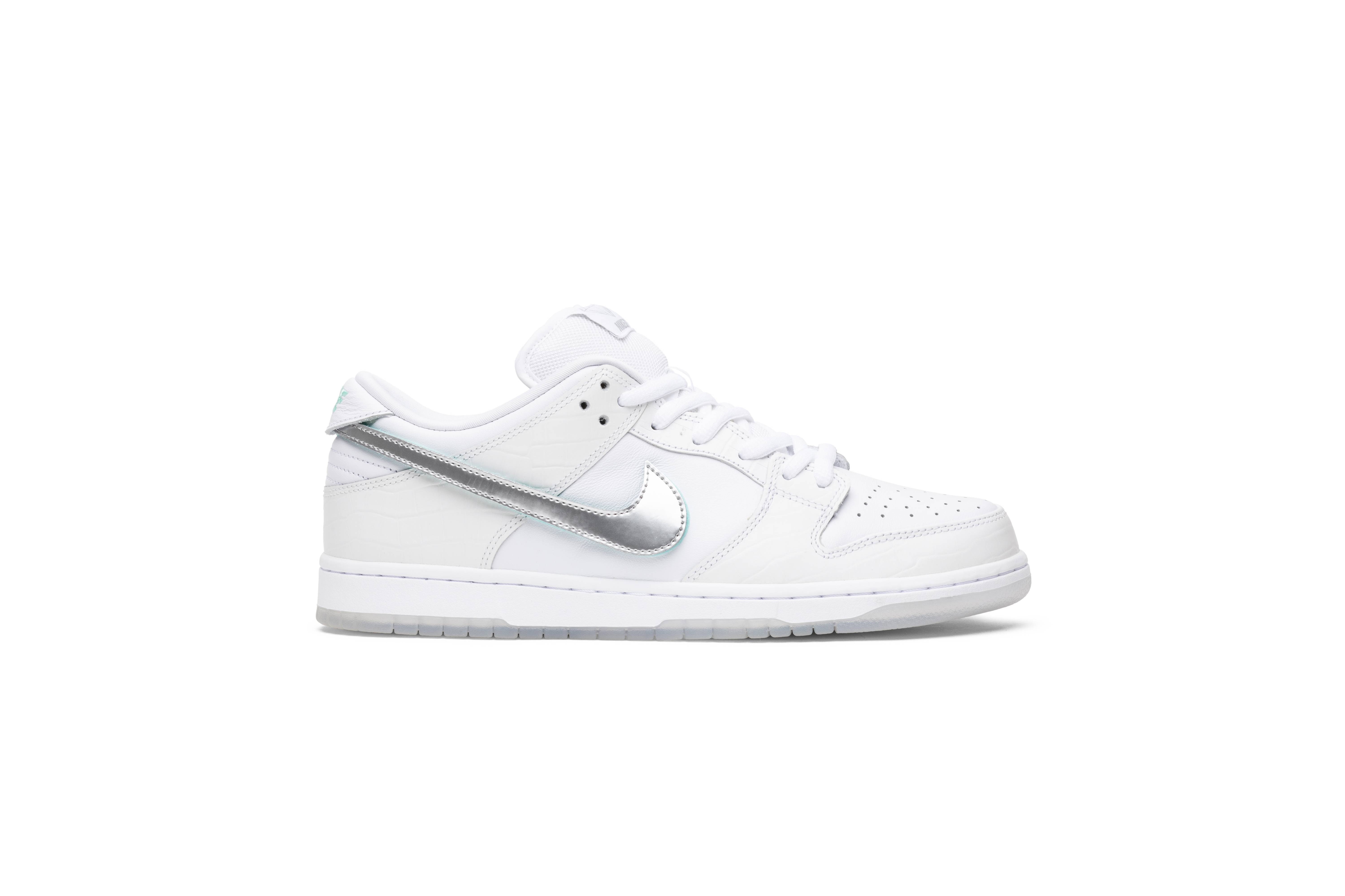 diamond S*pply co. x nike sb dunk low pro white diamond bv1310-100 nicesnk