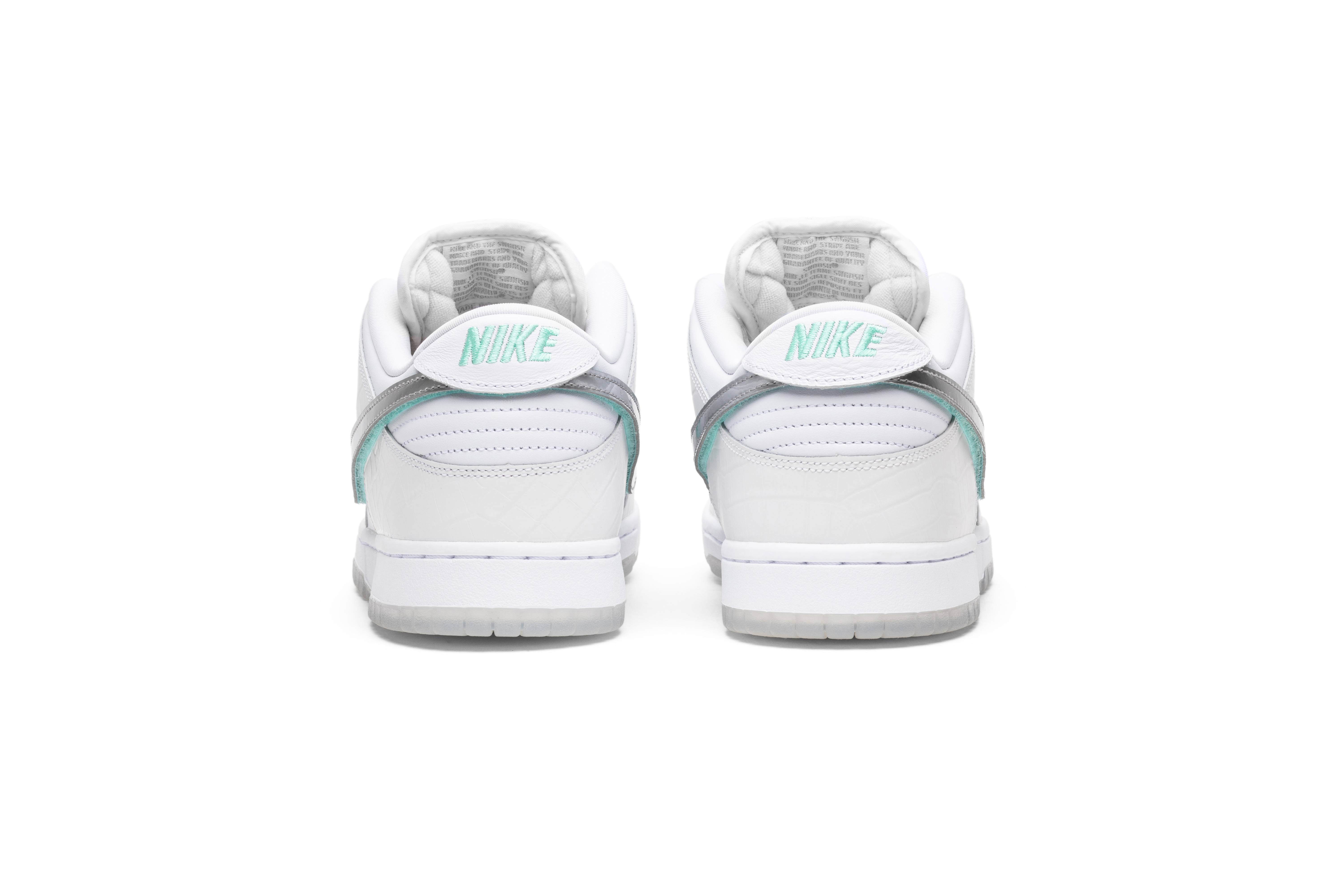 diamond S*pply co. x nike sb dunk low pro white diamond bv1310-100 nicesnk