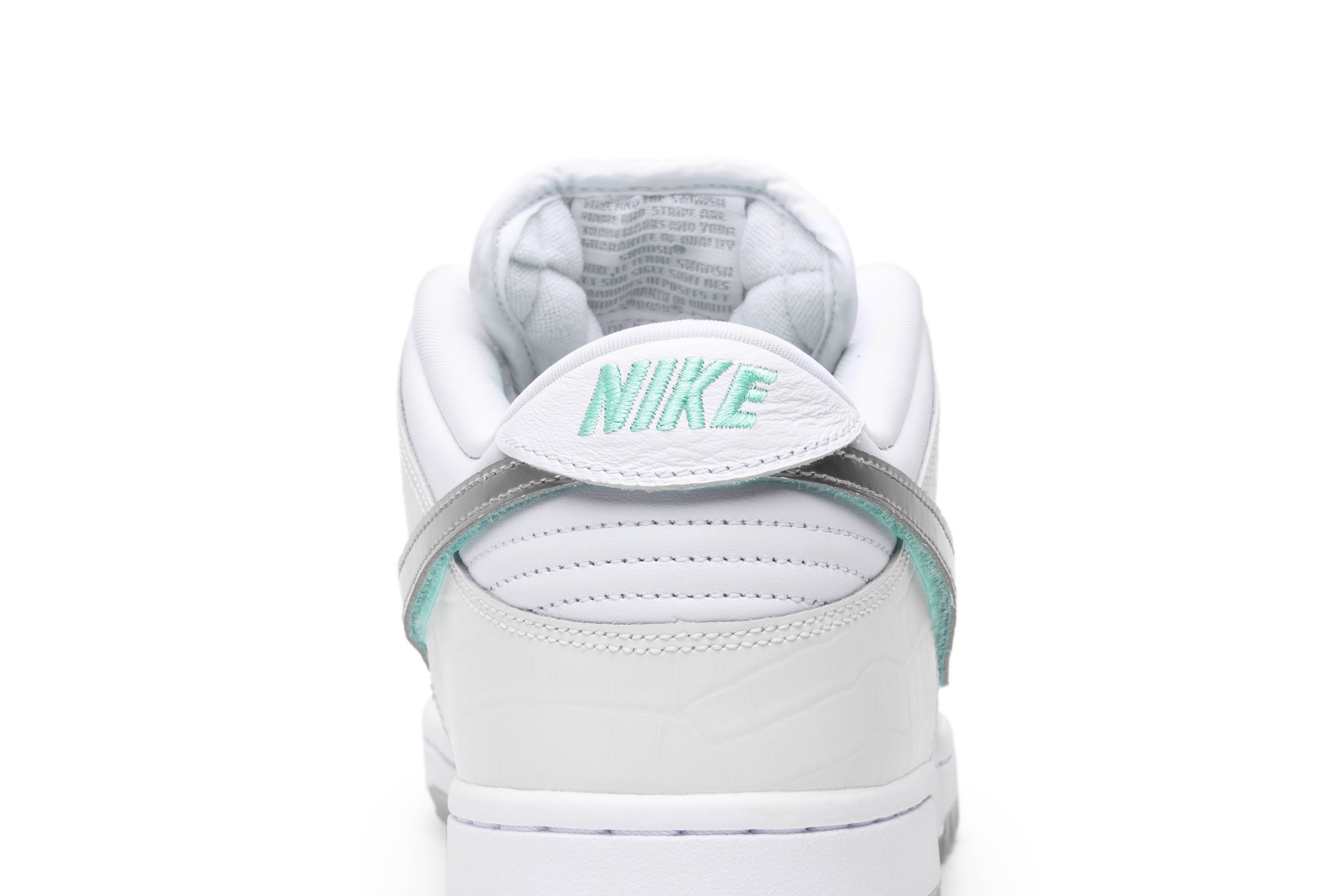 diamond S*pply co. x nike sb dunk low pro white diamond bv1310-100 nicesnk