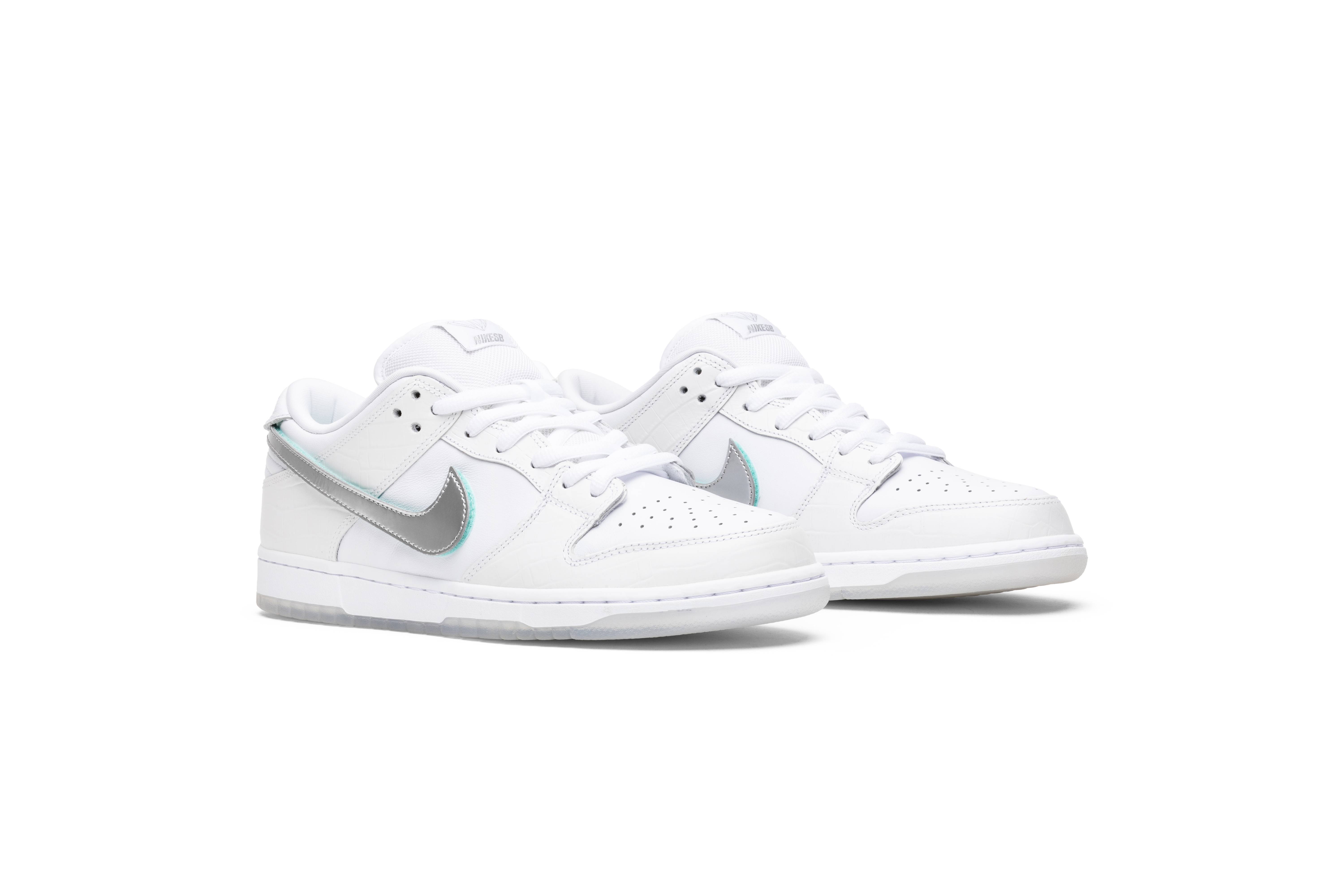 diamond S*pply co. x nike sb dunk low pro white diamond bv1310-100 nicesnk