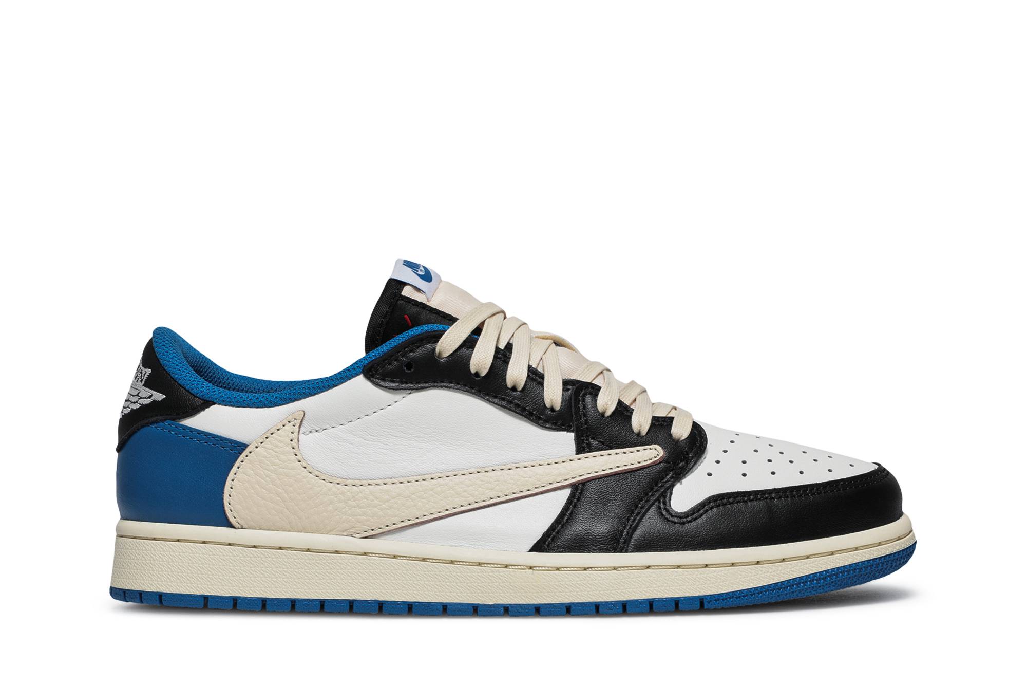 Fragment Design x Travis Scott x Air Jordan 1 Retro Low Military Blue DM7866-140 Nicesnk