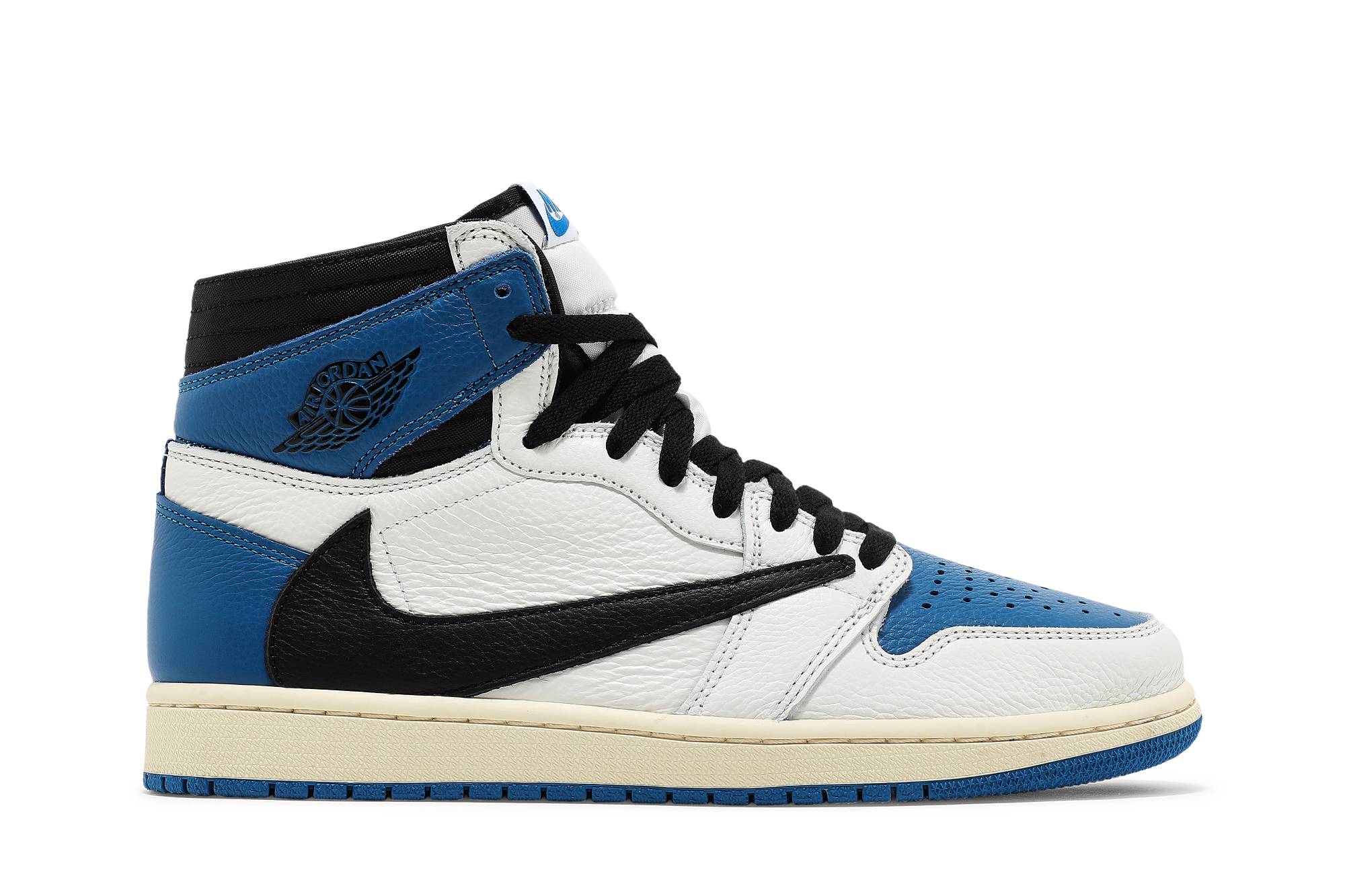 Fragment Design x Travis Scott x Air Jordan 1 Retro High Military Blue DH3227-105 Nicesnk