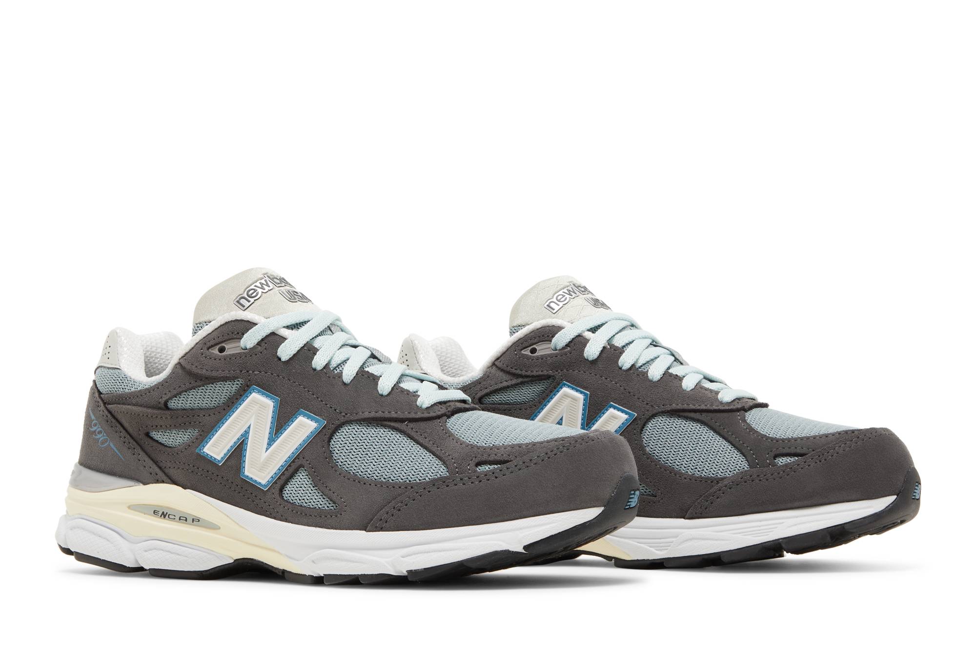 KITH x New Balance 990v3 Made in USA Steel Blue M990KS3 Nicesnk