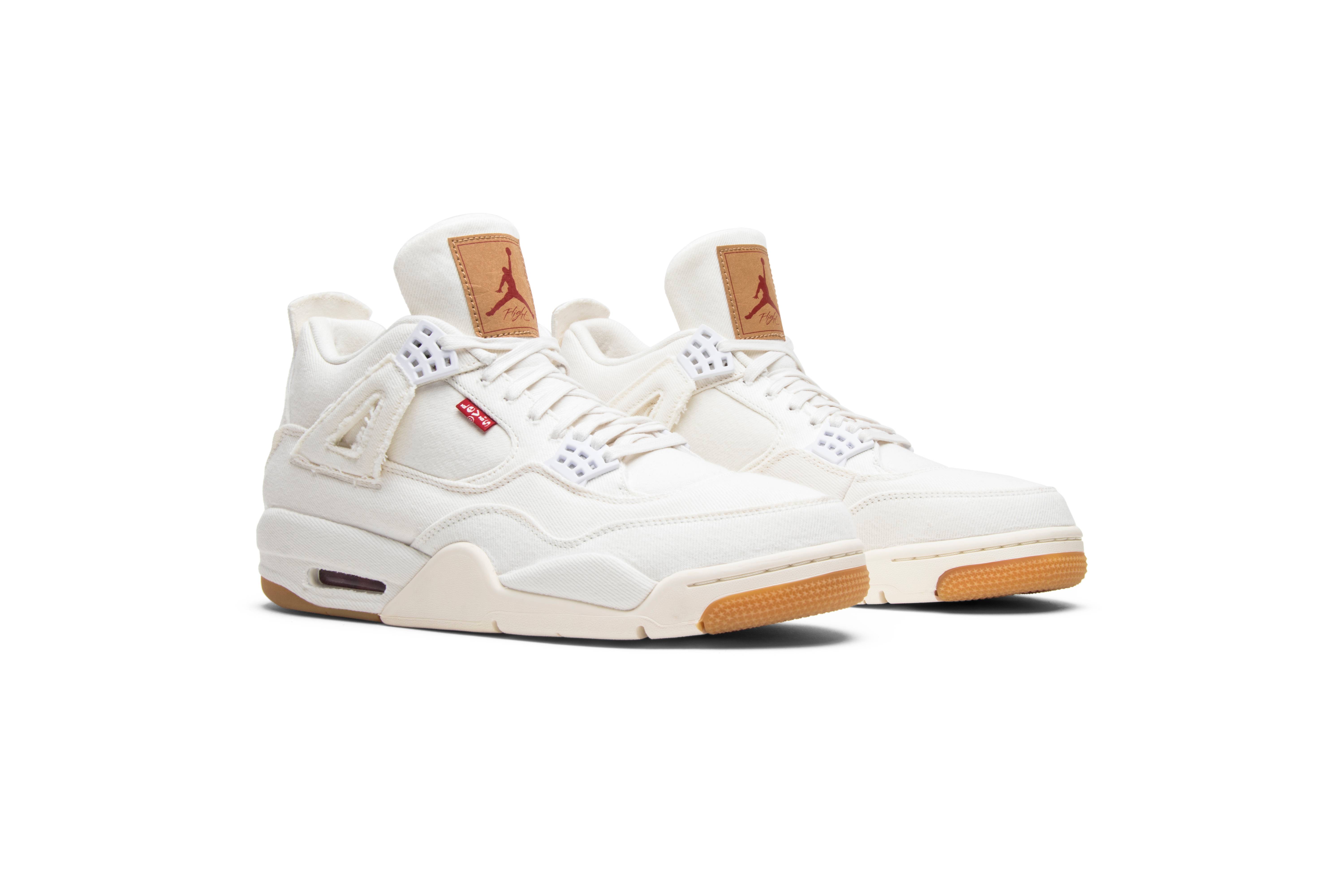 L*v*s x air jordan 4 retro white denim ao2571-100 nicesnk