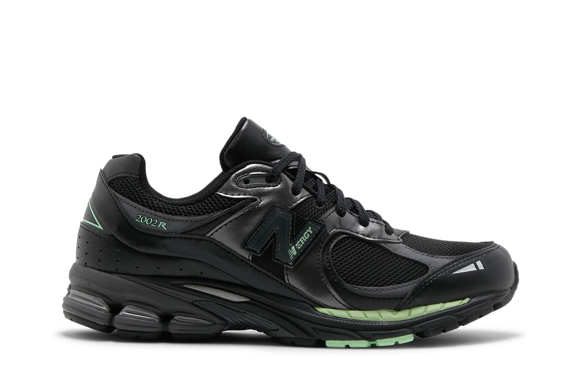 New Balance 2002R Black Silver Green M2002RLD Nicesnk