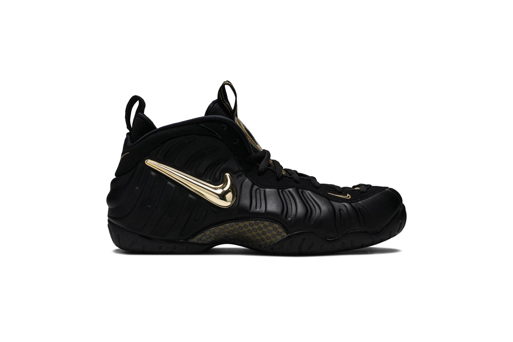 Nike Air Foamposite Pro Black Metallic Gold 624041-009 Nicesnk