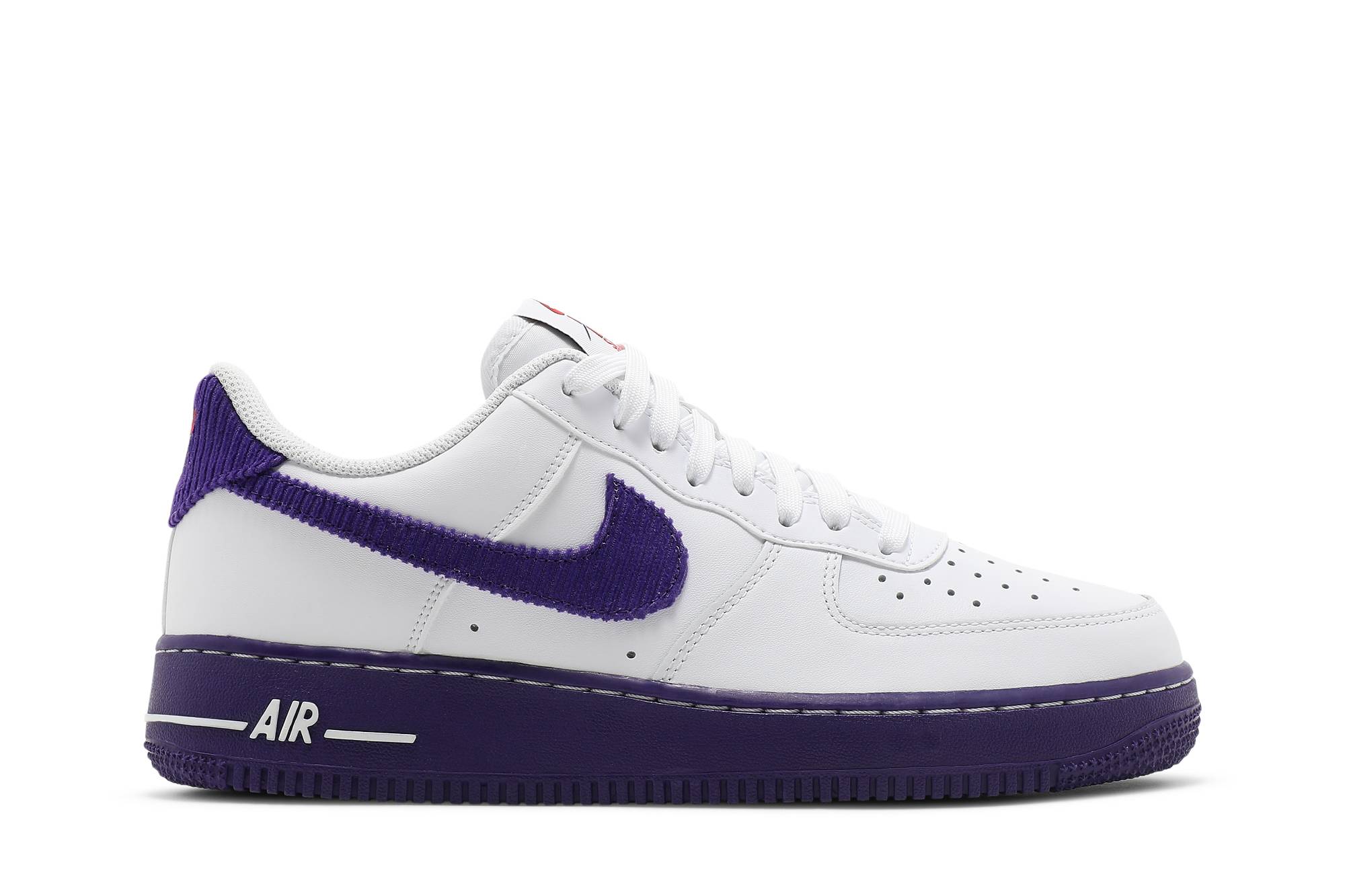 Nike Air Force 1 07 LV8 EMB White Court Purple DB0264-100 Nicesnk