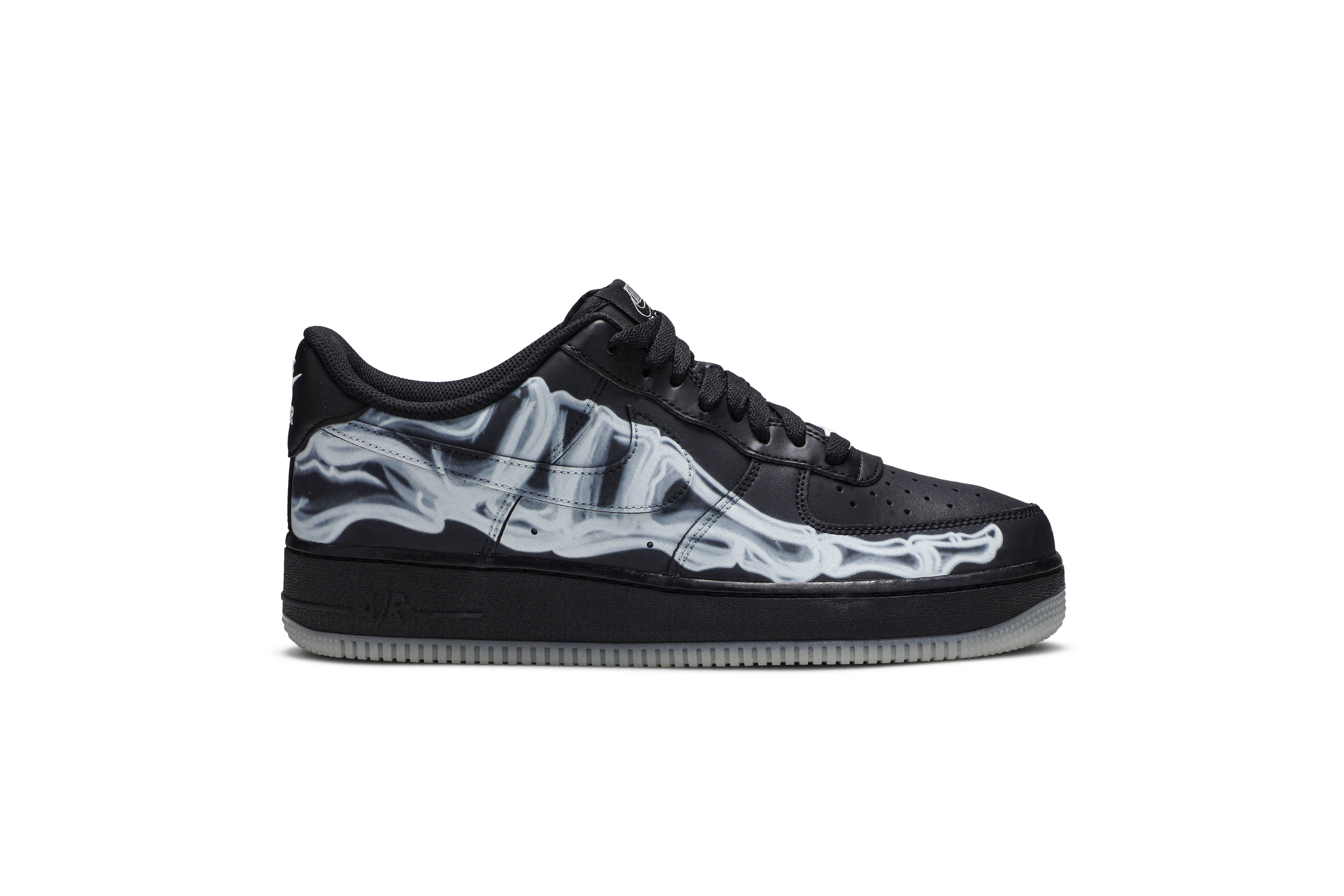 Nike Air Force 1 07 QS Black Skeleton BQ7541-001 Nicesnk