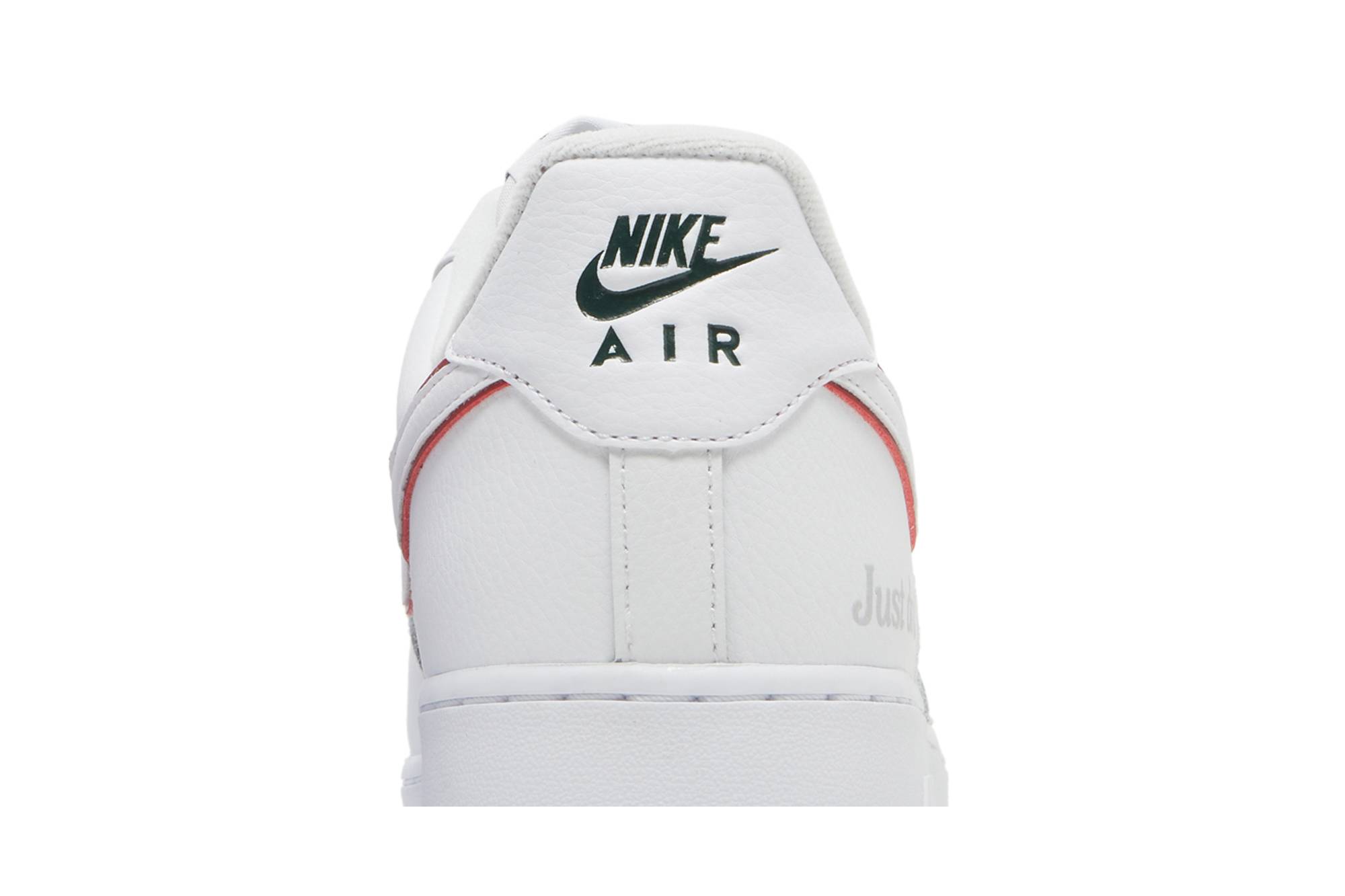 Nike Air Force 1 Low ‘Just Do It White Noble Green Metallic Silver University Red’ DQ0791-100