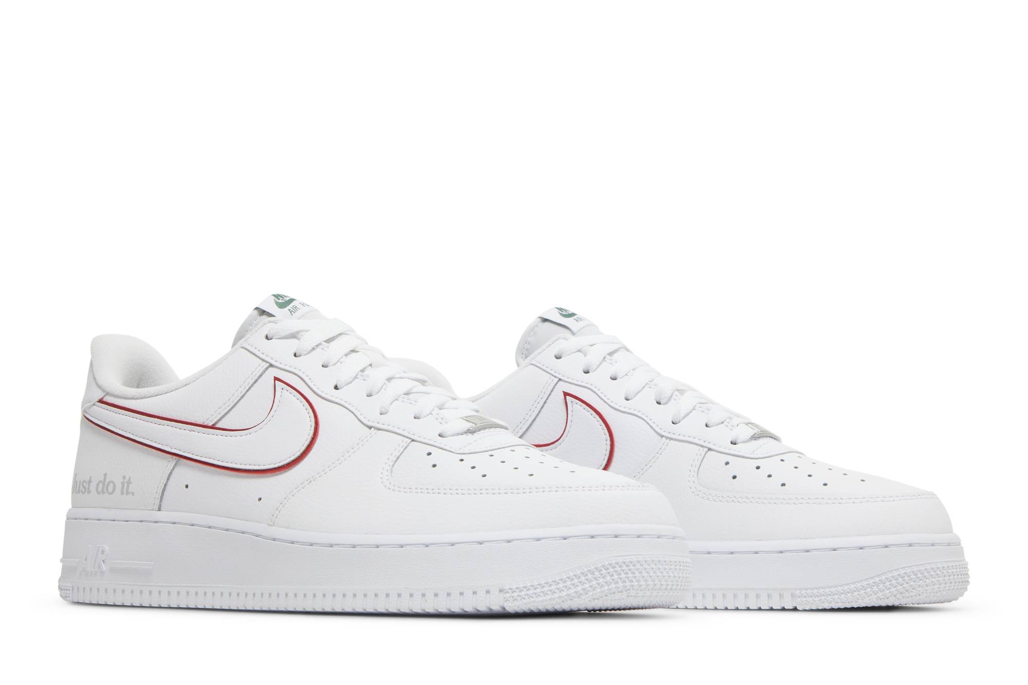 Nike Air Force 1 Low ‘Just Do It White Noble Green Metallic Silver University Red’ DQ0791-100