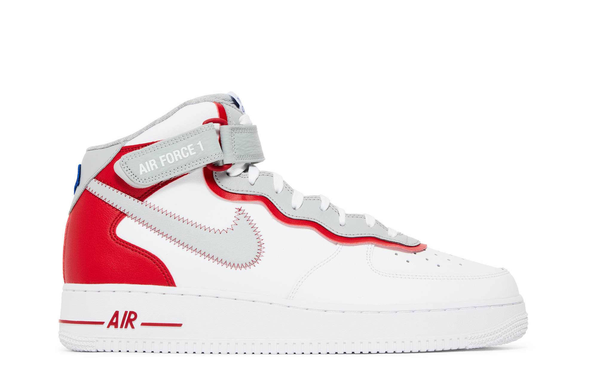 Nike Air Force 1 Mid Athletic Club White Red DH7451-100 Nicesnk